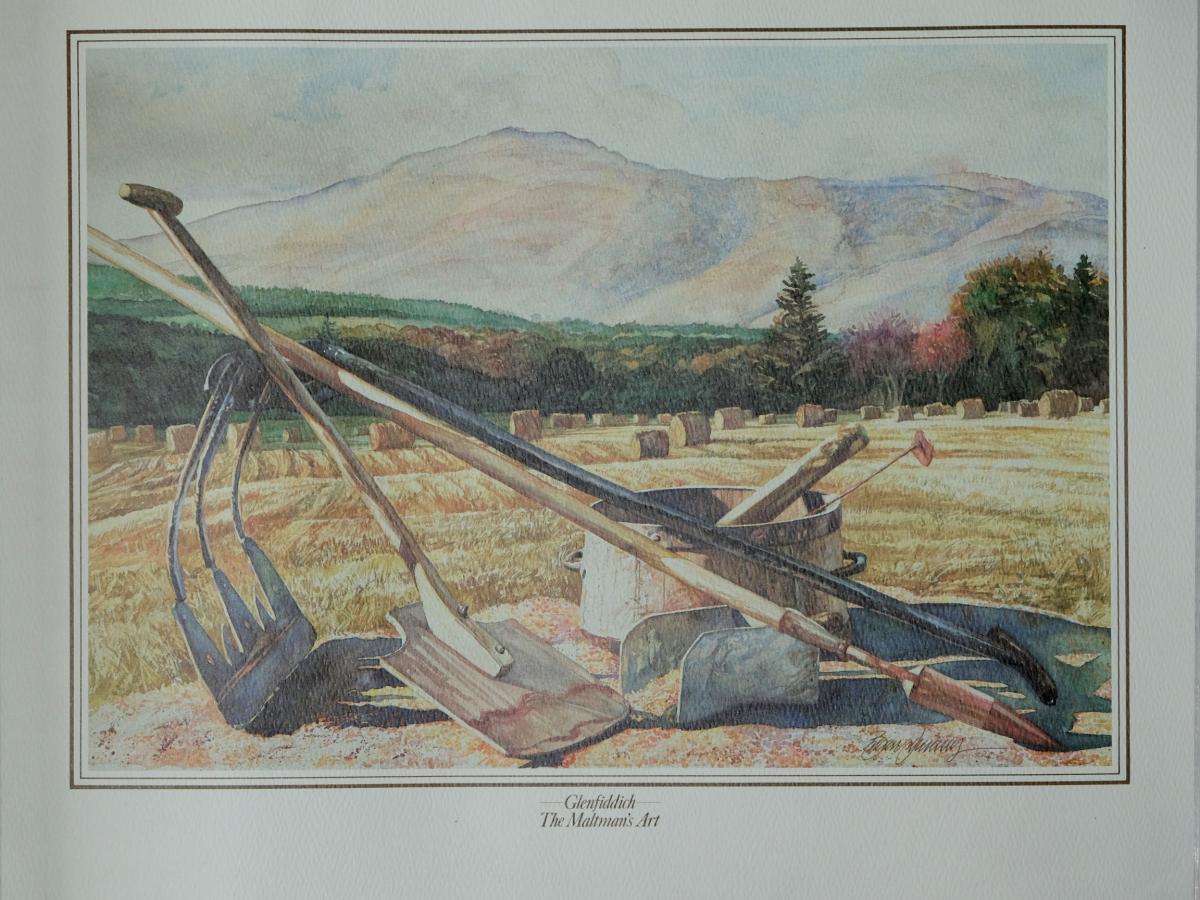 Glenfiddich Pure Malt With Centenary Print