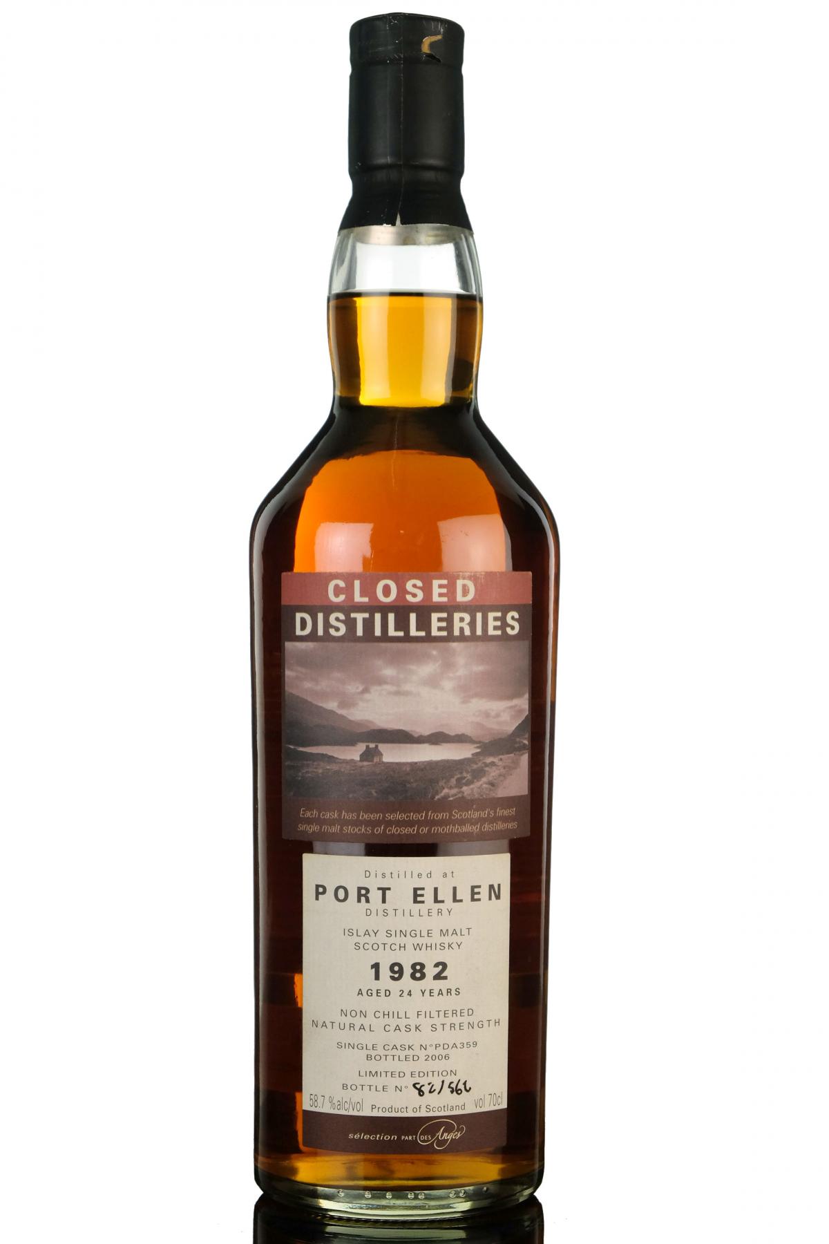 Port Ellen 1982-2006 - 24 Year Old - Part Des Anges Closed Distilleries