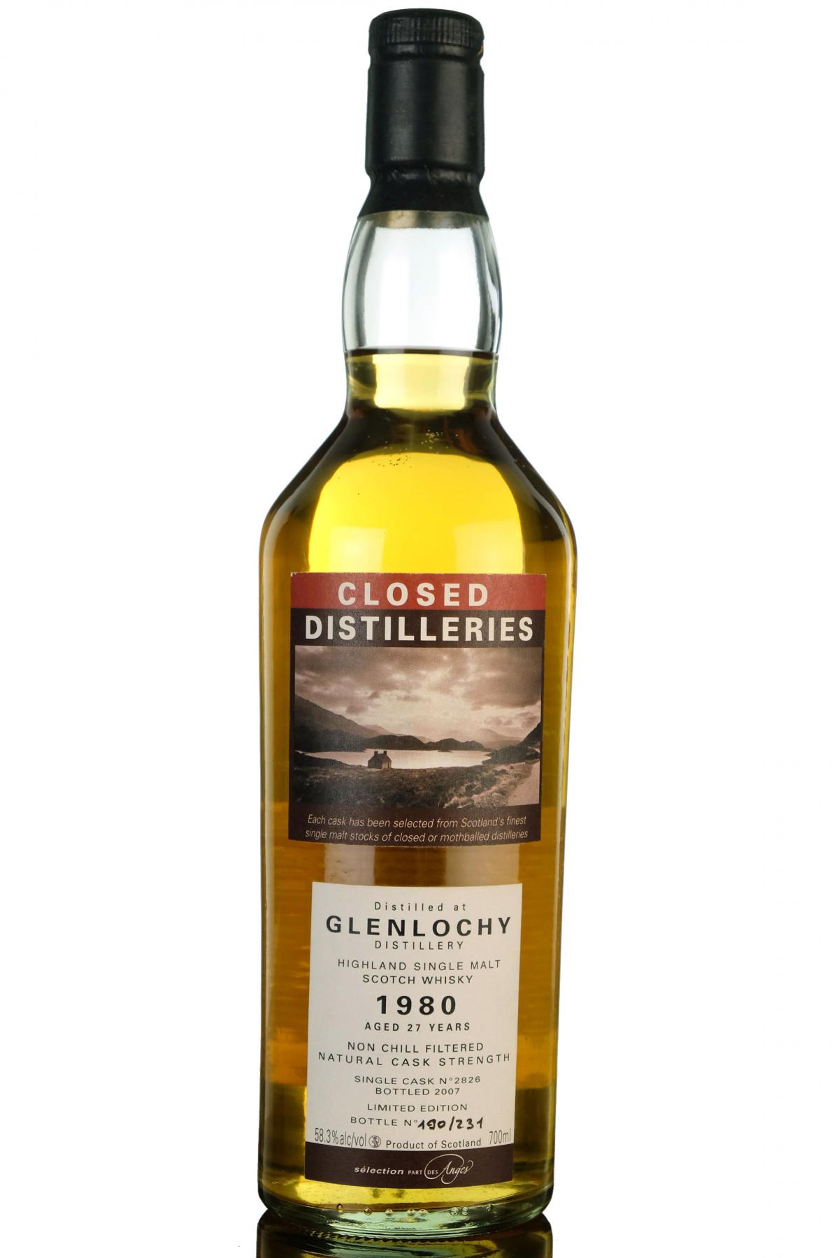Glenlochy 1980 - 27 Year Old - Part Des Anges Closed Distilleries