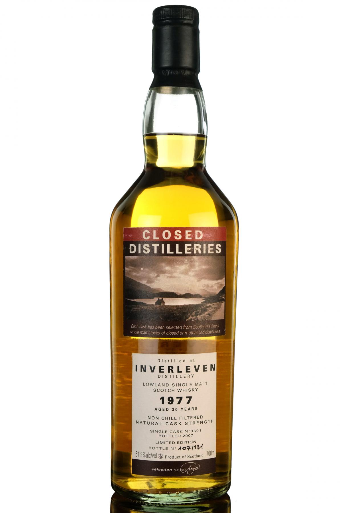 Inverleven 1977-2007 - 30 Year Old - Part Des Anges Closed Distilleries