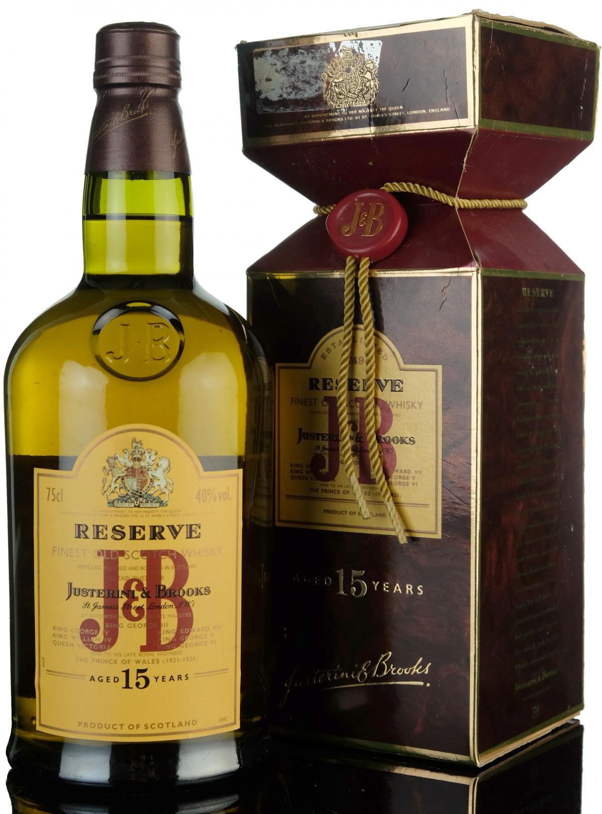 JB Reserve 15 Year Old  1980s