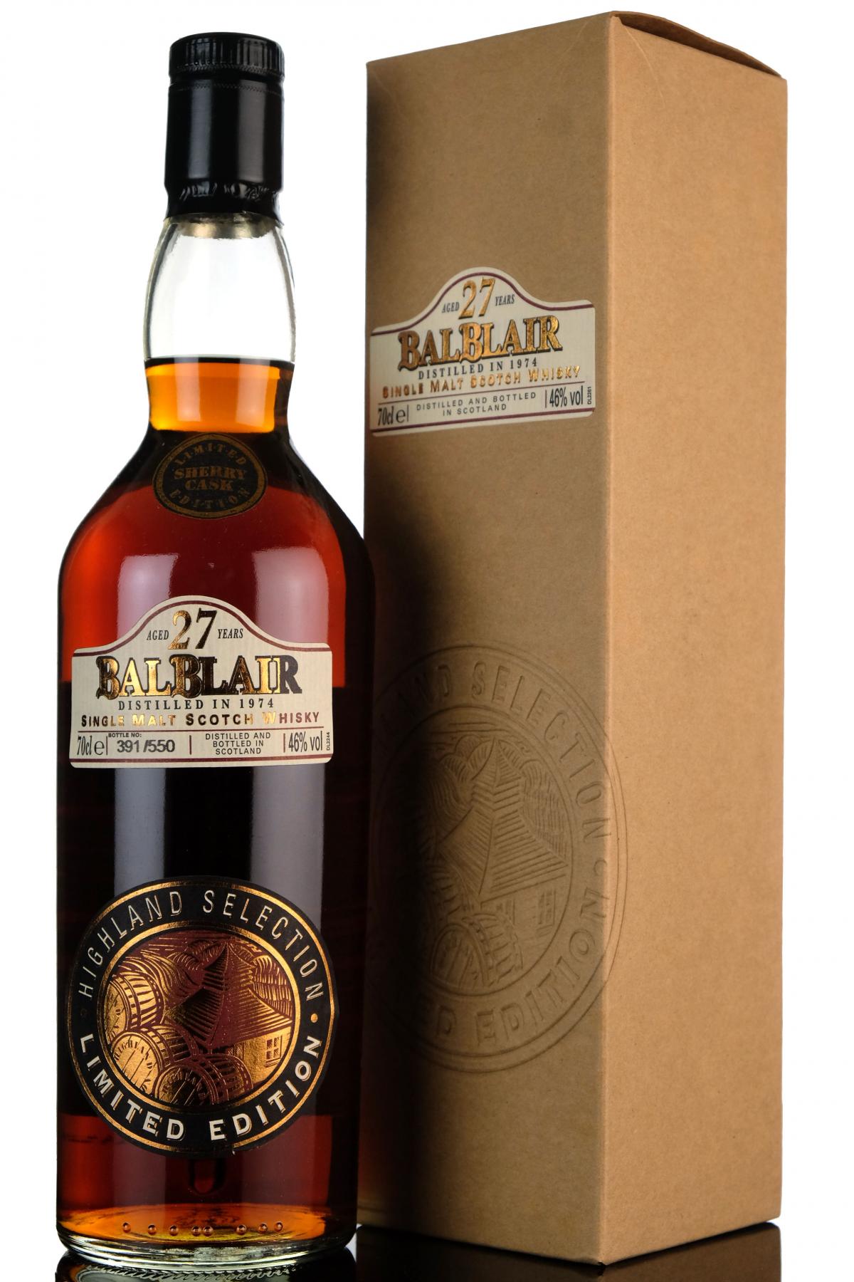 Balblair 1974 - 27 Year Old - Sherry Cask
