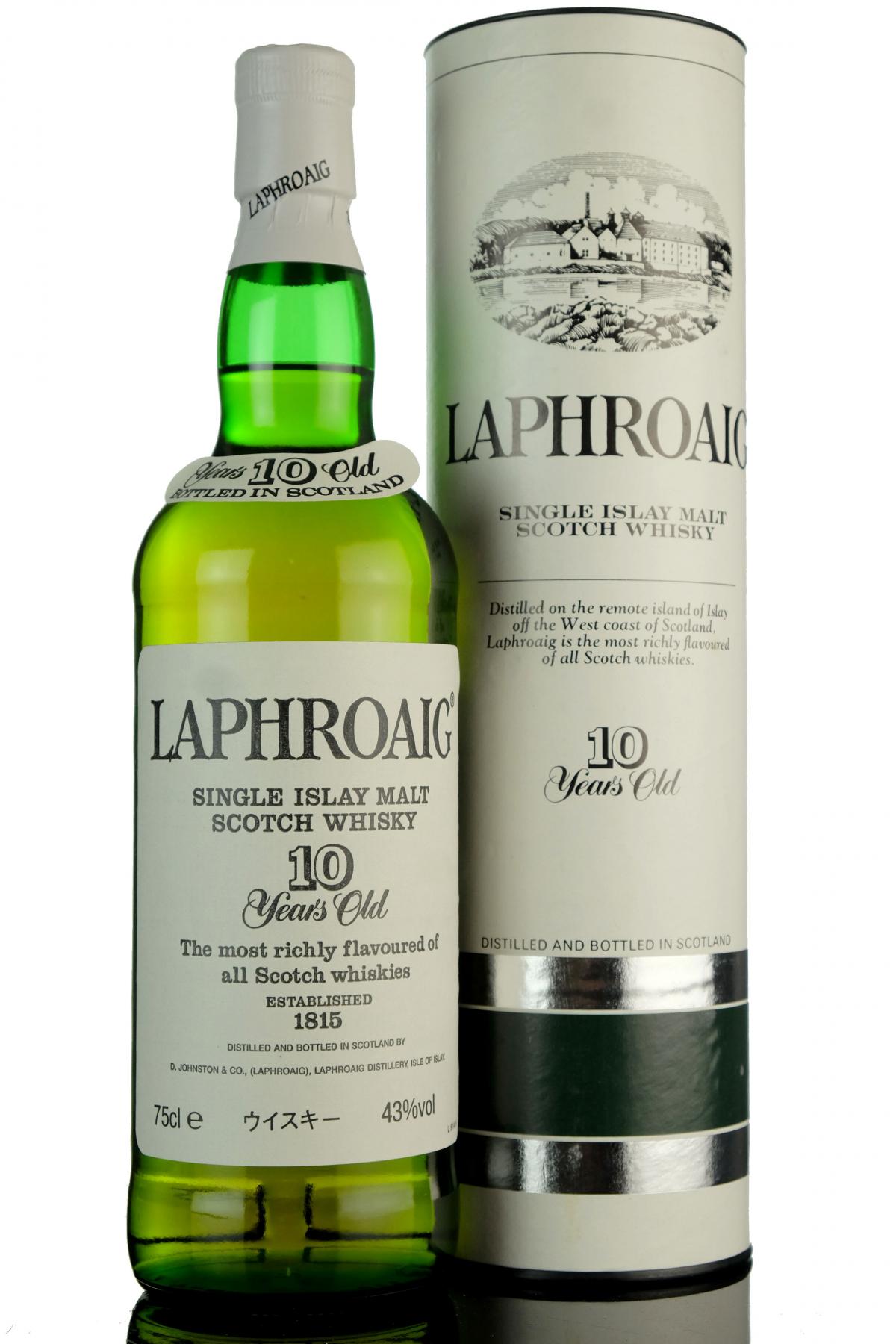 Laphroaig 10 Year Old - Circa 1990 - Japanese Import