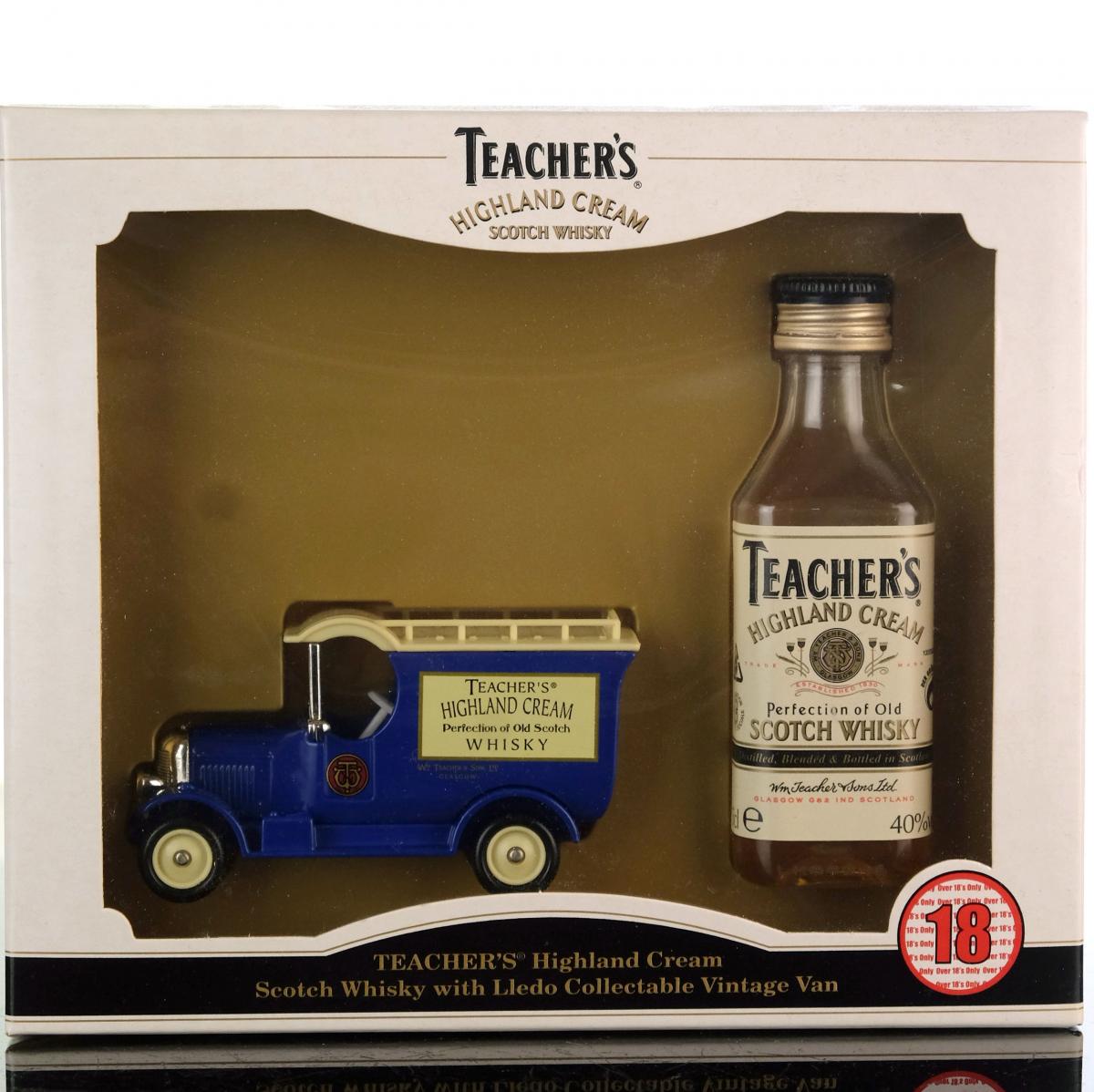 Teachers Highland Cream Miniature With Lledo Vintage Van