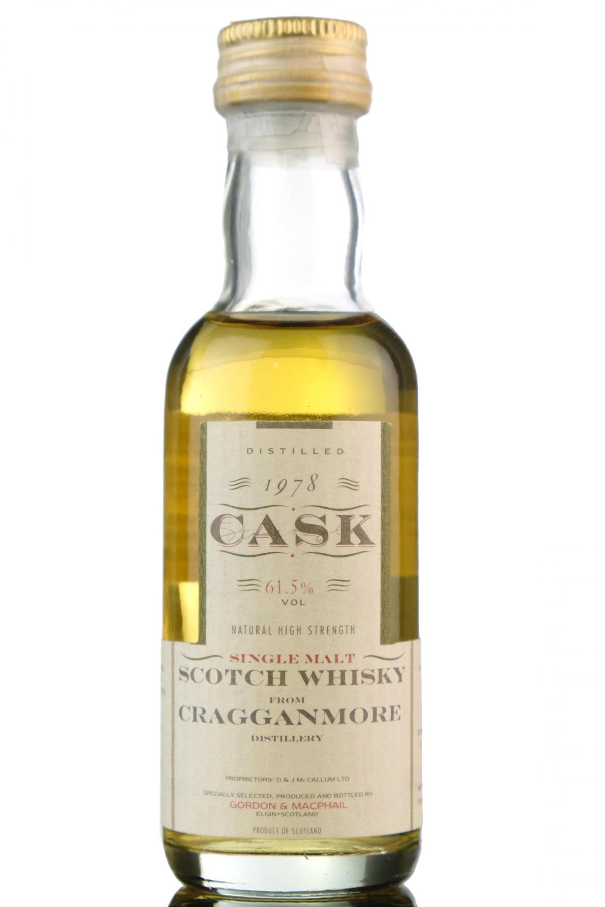 Cragganmore 1978-1991 - Cask Strength - Gordon & MacPhail Miniature