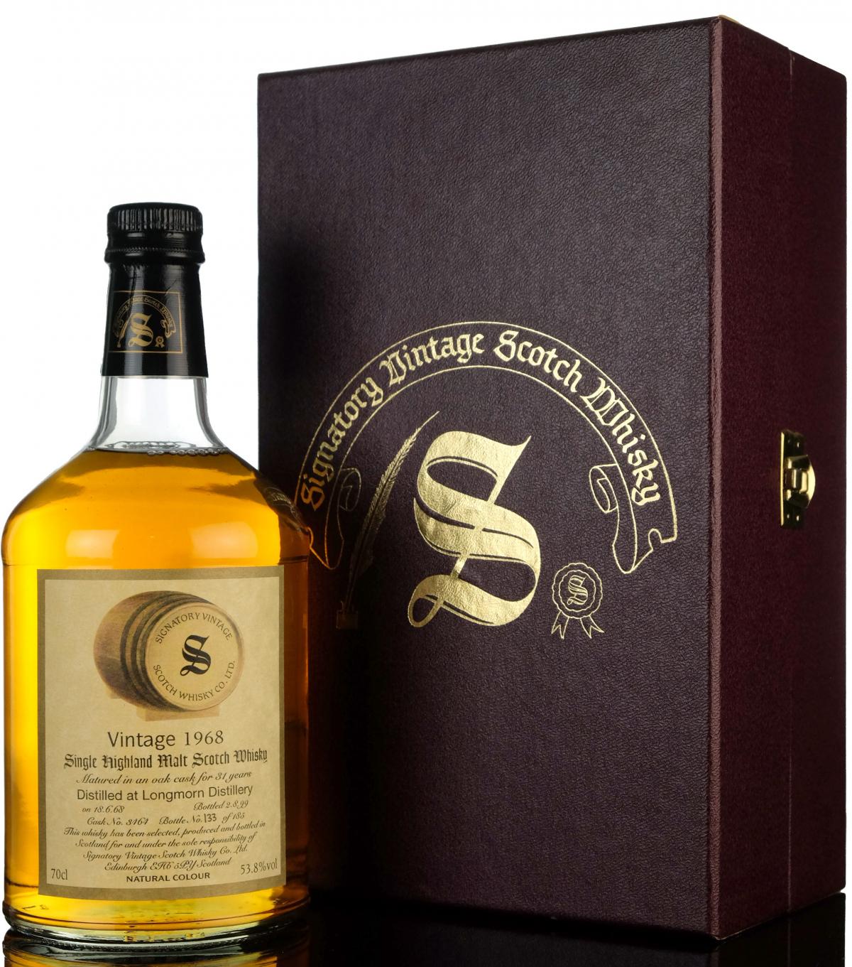 Longmorn 1968-1999 - 31 Year Old - Signatory Vintage