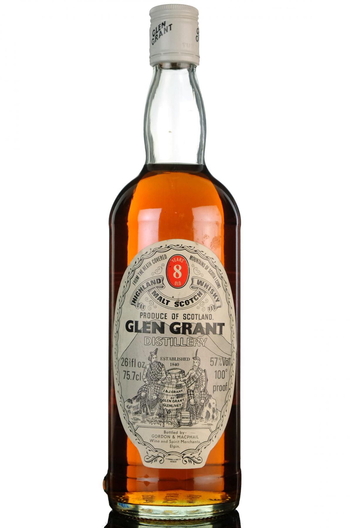 Glen Grant 8 Year Old - Gordon & MacPhail - Late 1970s - 100 Proof