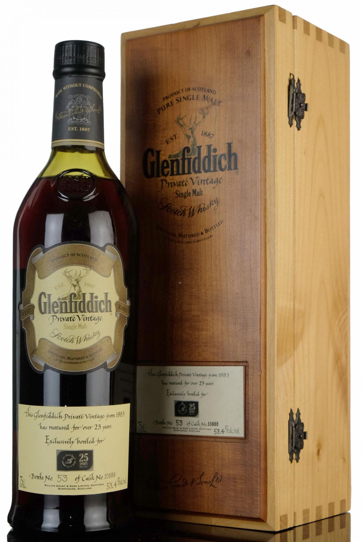 Glenfiddich 1983 25 Private Vintage Single Cask 10888