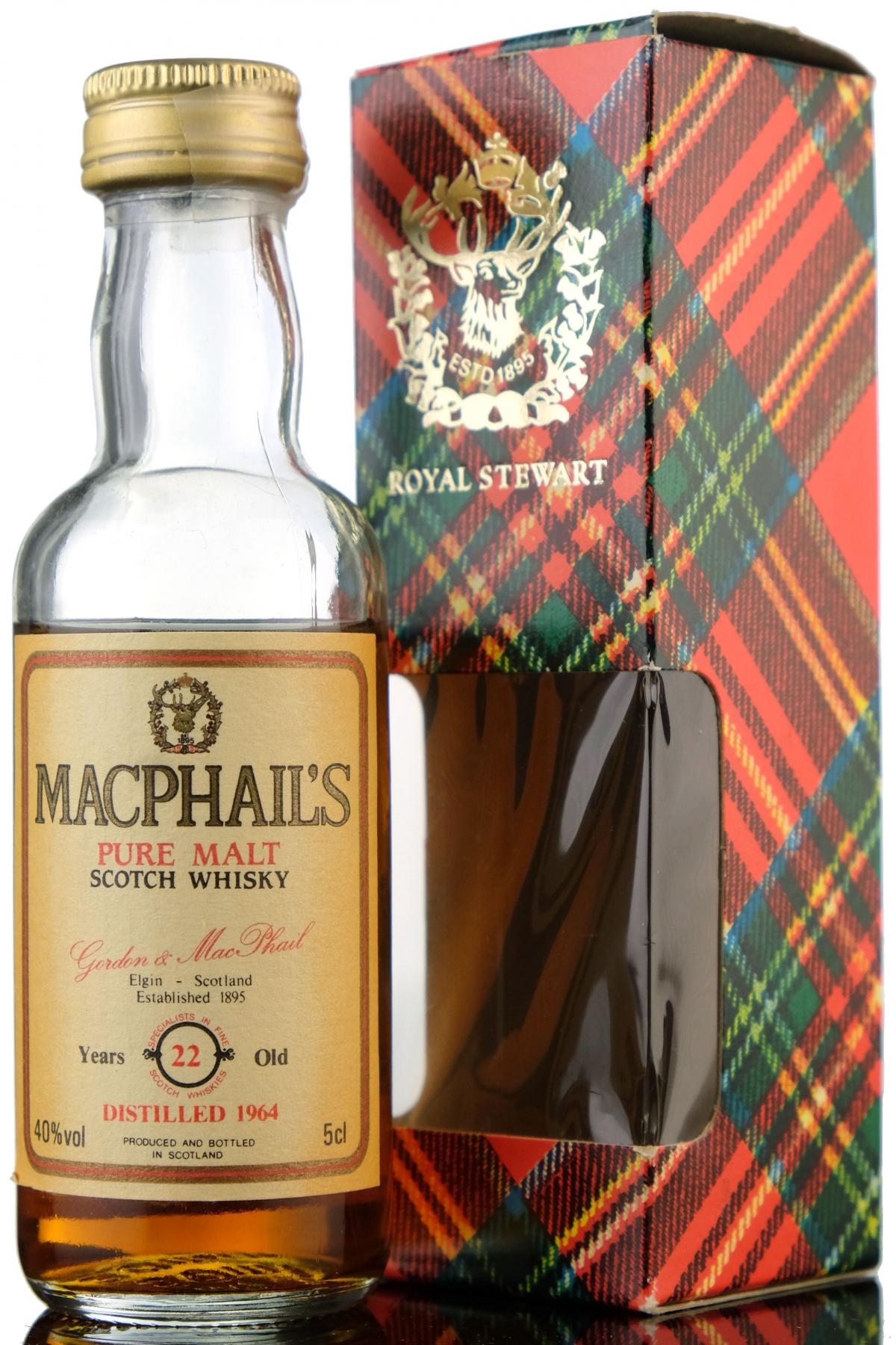 MacPhails 1964 - 22 Year Old - Gordon & MacPhail Miniature
