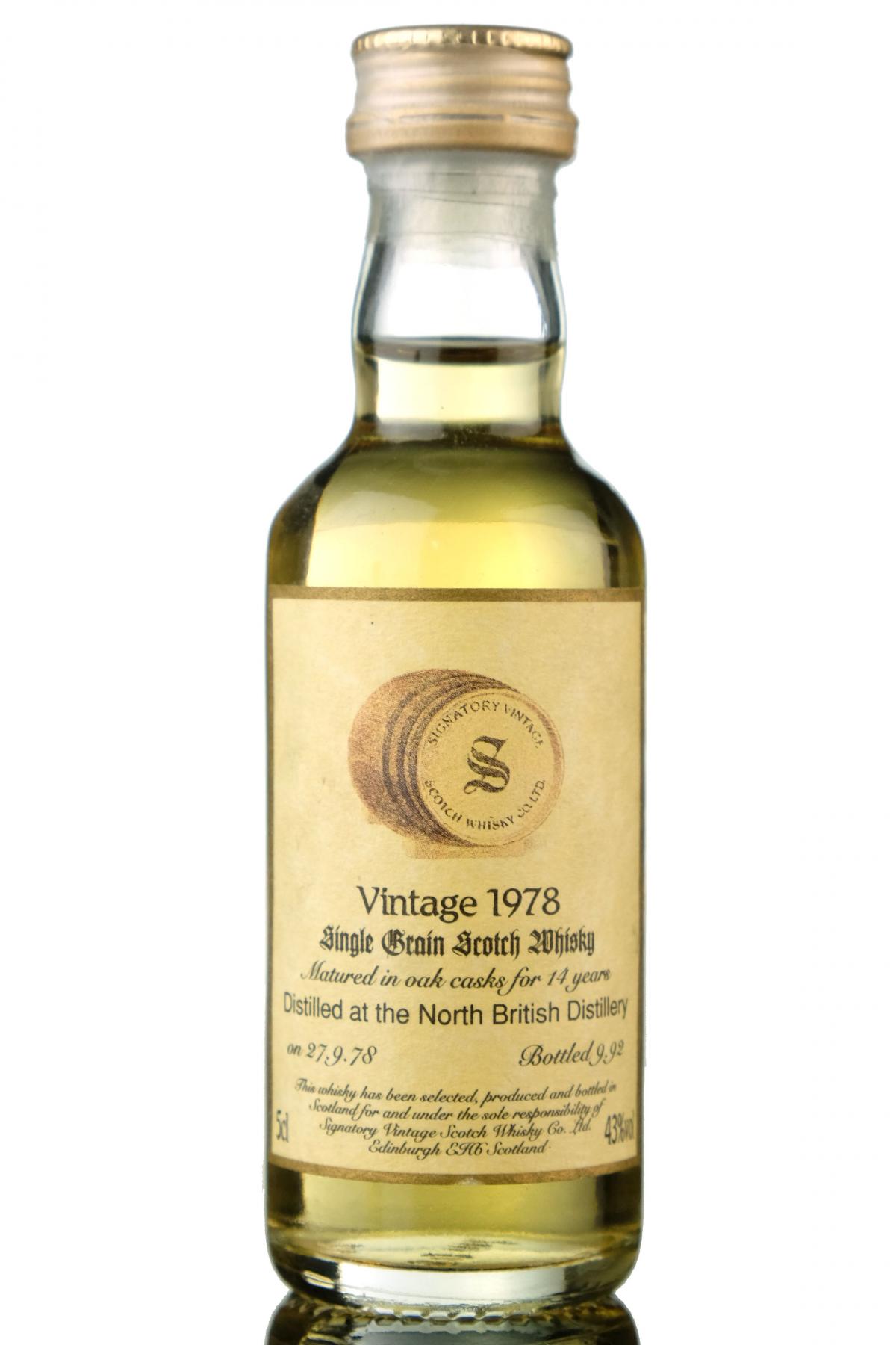North British 1978-1992 - 14 Year Old - Signatory Vintage Miniature