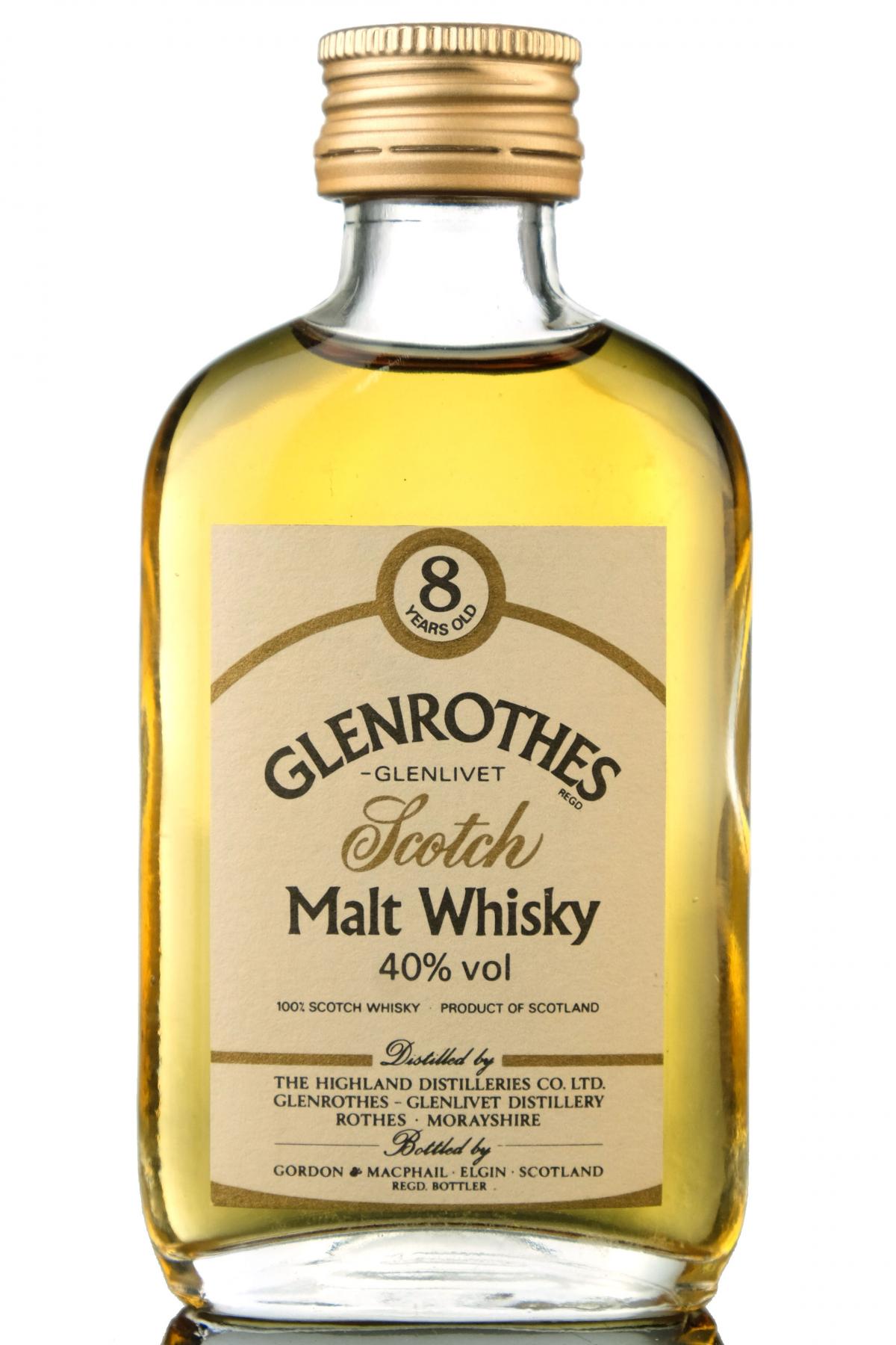 Glenrothes-Glenlivet 8 Year Old -  Gordon & MacPhail Miniature