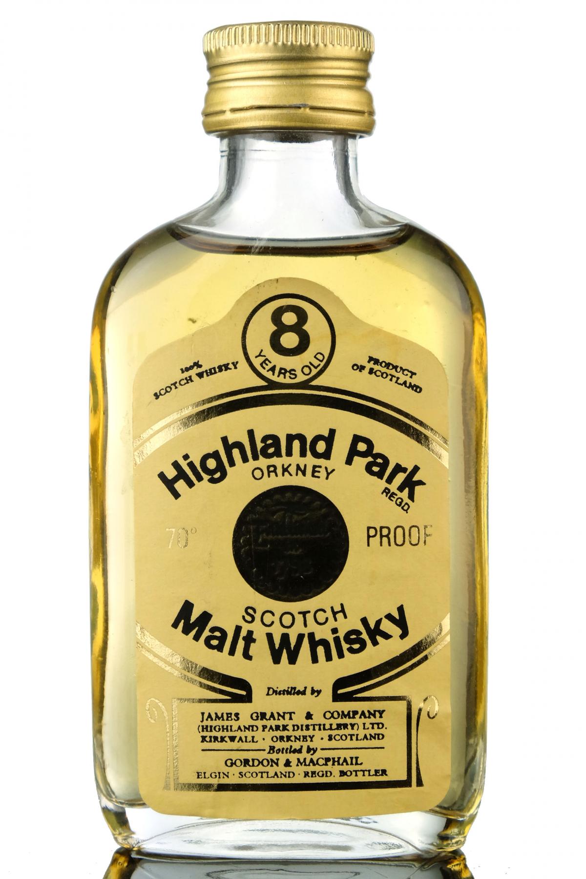 Highland Park 8 Year Old - 70 Proof - Gordon & MacPhail Miniature