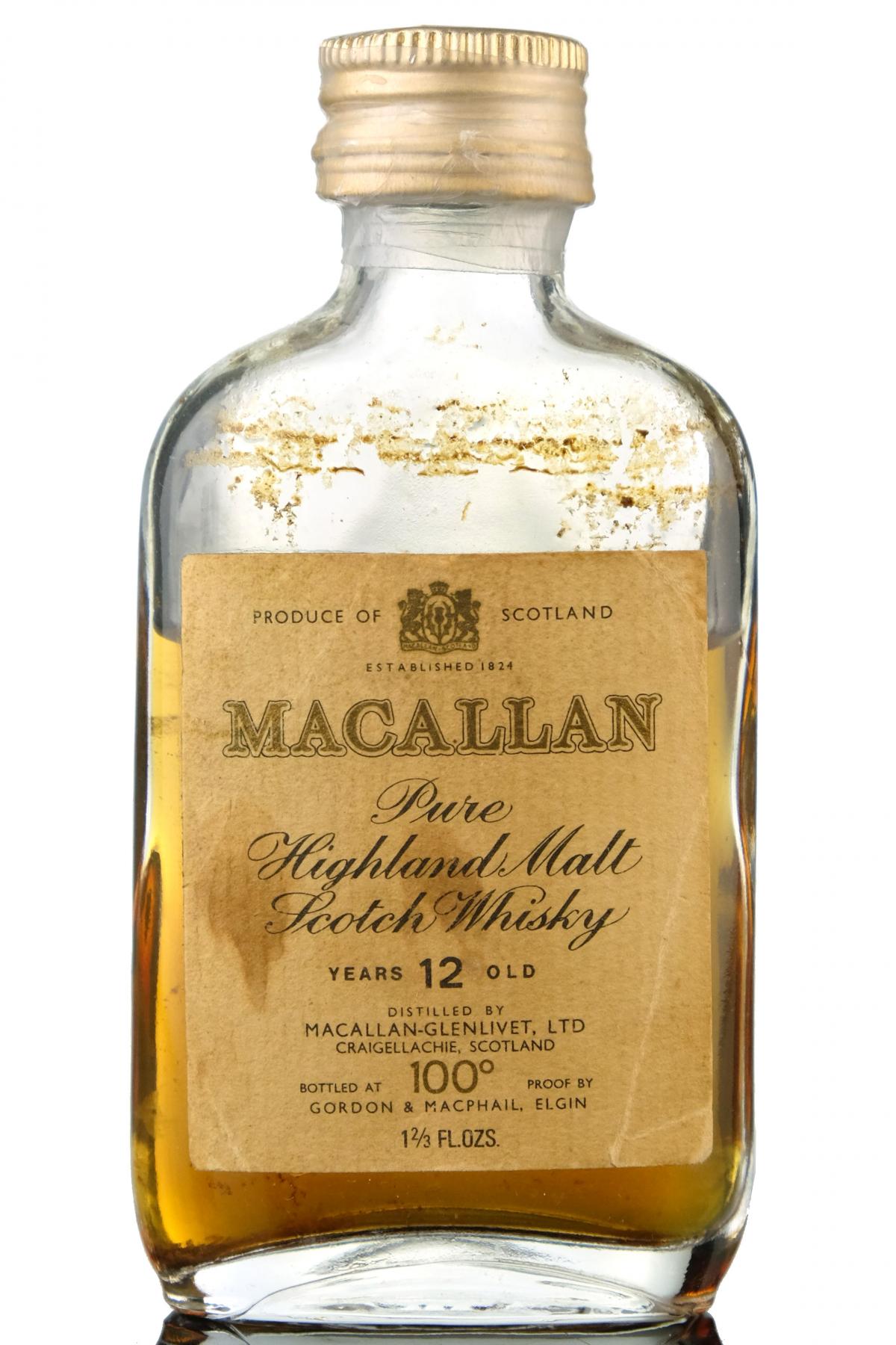 Macallan 12 Year Old - 100 Proof Miniature