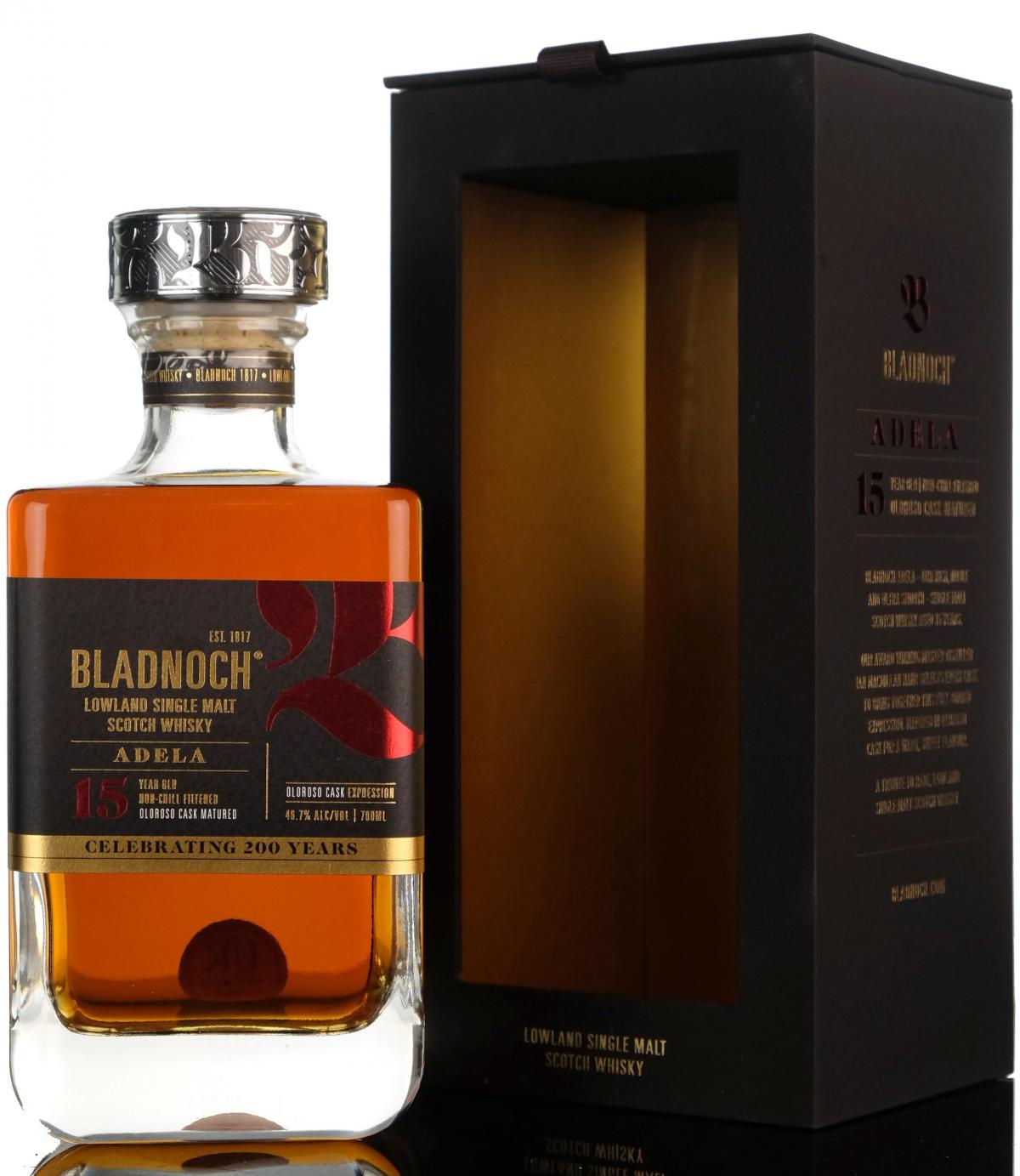Bladnoch 15 Year Old - Adela - Oloroso Cask Matured - Celebrating 200 Years