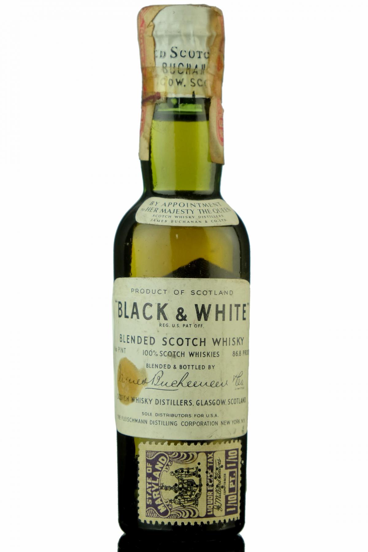 Black & White 86.8 Proof Miniature