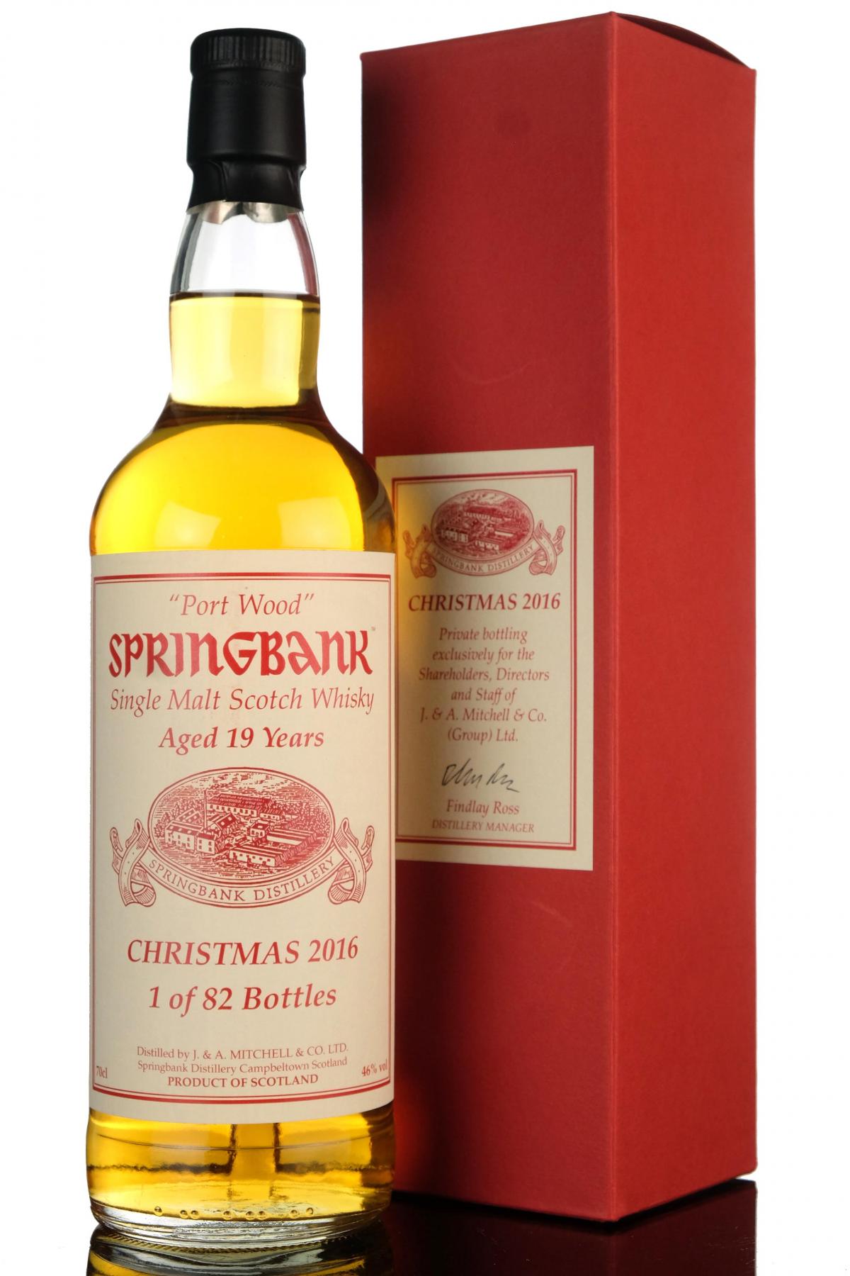 Springbank 19 Christmas 2016 Cadenheads