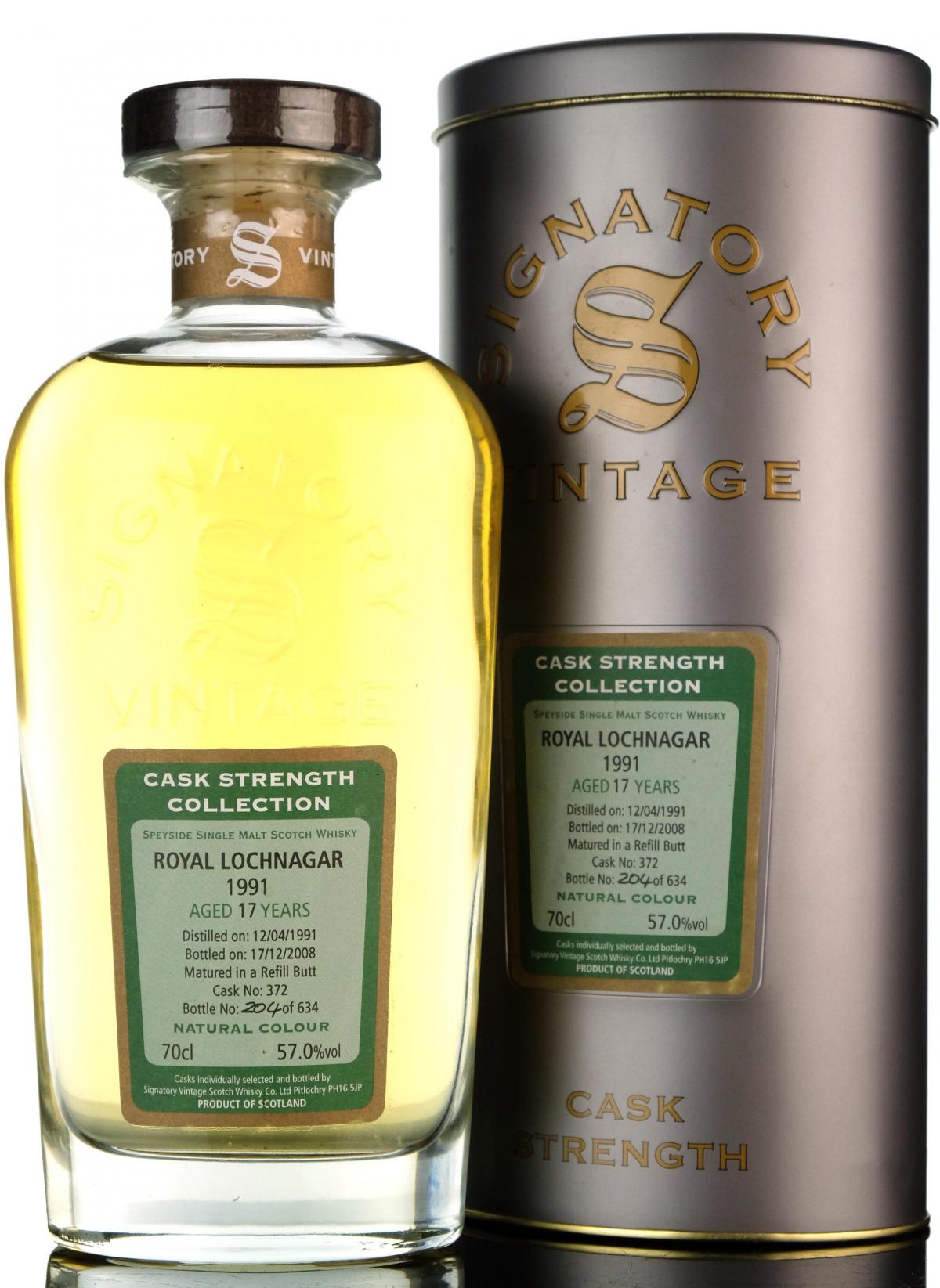 Royal Lochnagar 19912008 17 Year Old Signatory Vintage