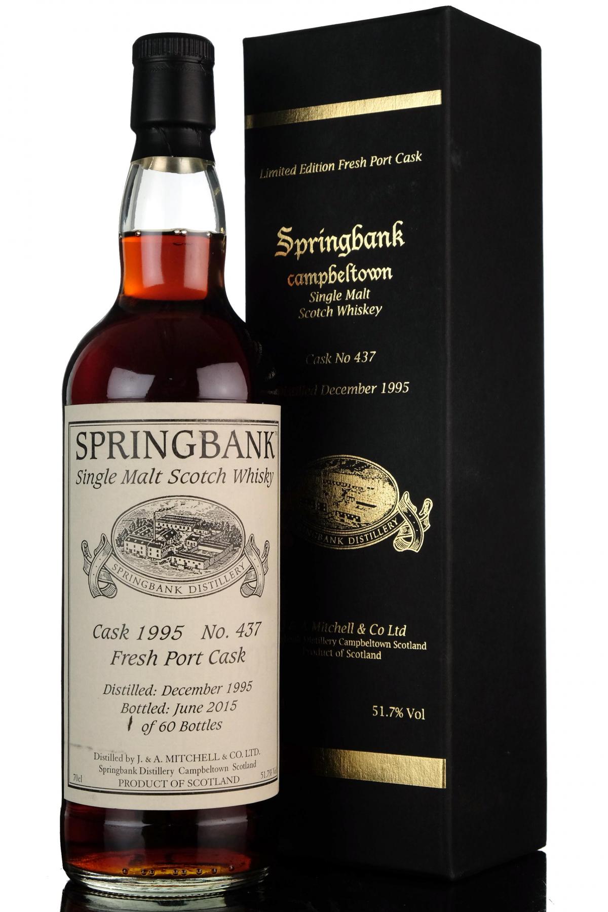 Springbank 1995 - 2015 Single Cask 437 Bottle No 1