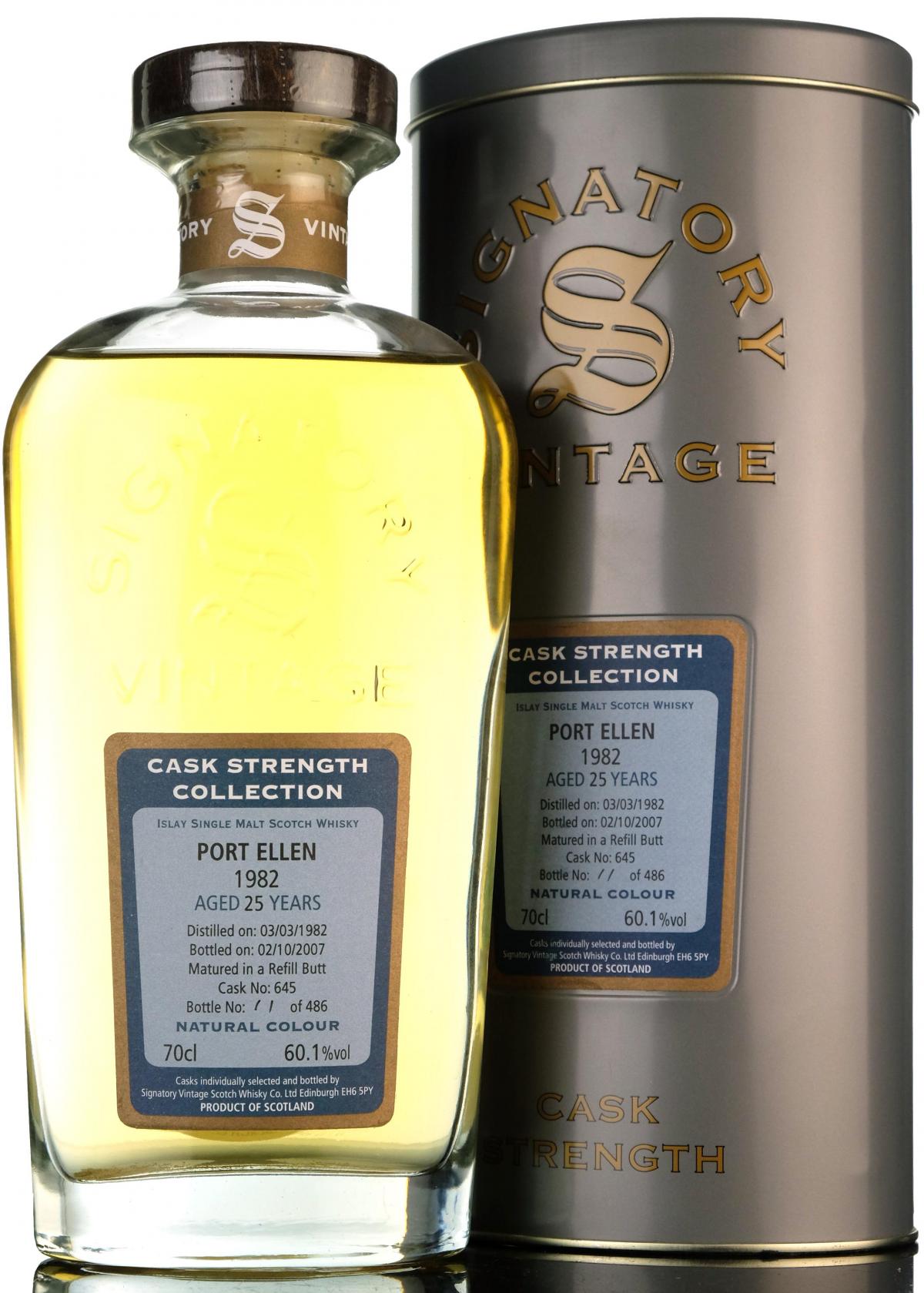 Port Ellen 1982 - 2007 25 Signatory Vintage