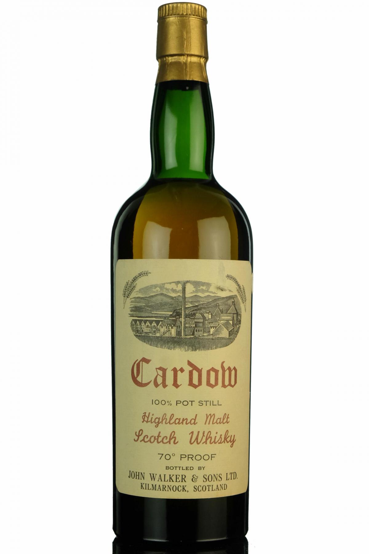 Cardow 100% Pot Still - John Walker & Sons - 1960s