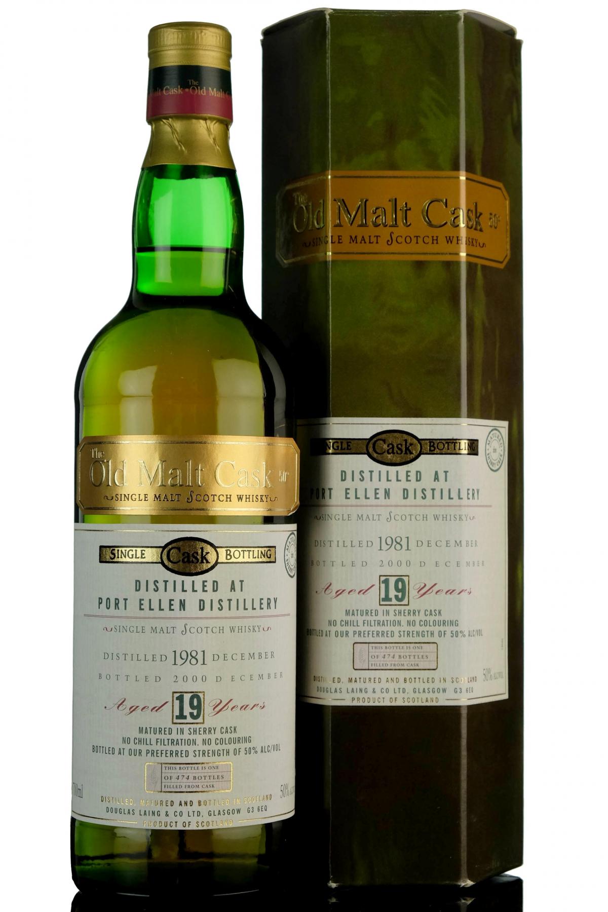 Port Ellen 19812000 19 Year Old Douglas Laing Old Malt Cask