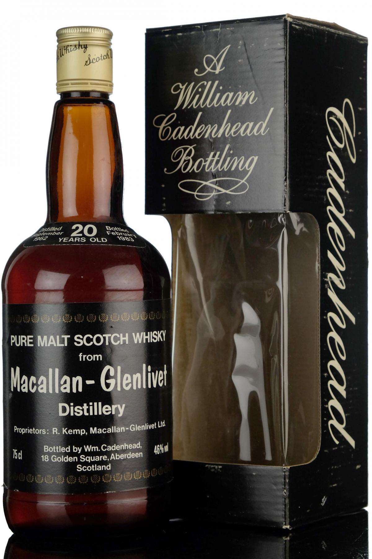 Macallanglenlivet 1962 - 1983 20 Cadenhead Dumpy