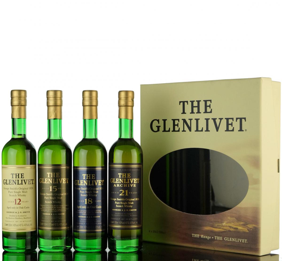 Glenlivet The Range 20cl Collection