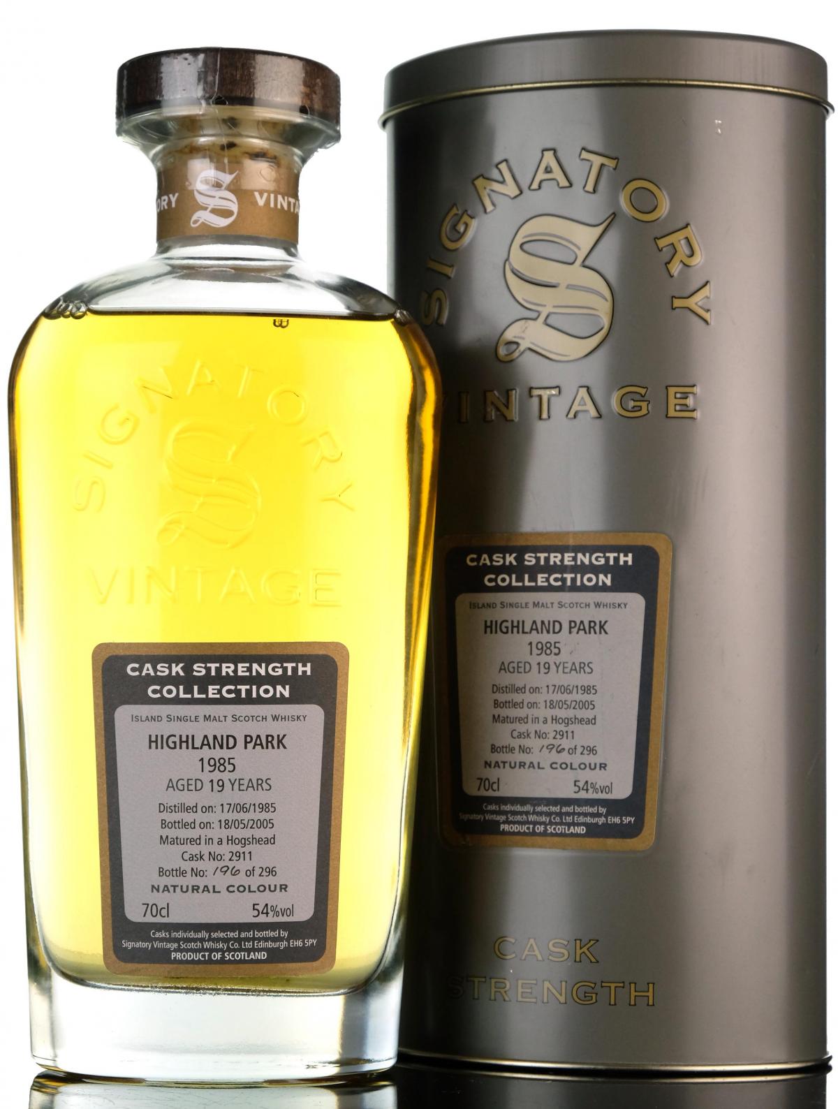 Highland Park 1985-2005 - 19 Year Old - Signatory Vintage
