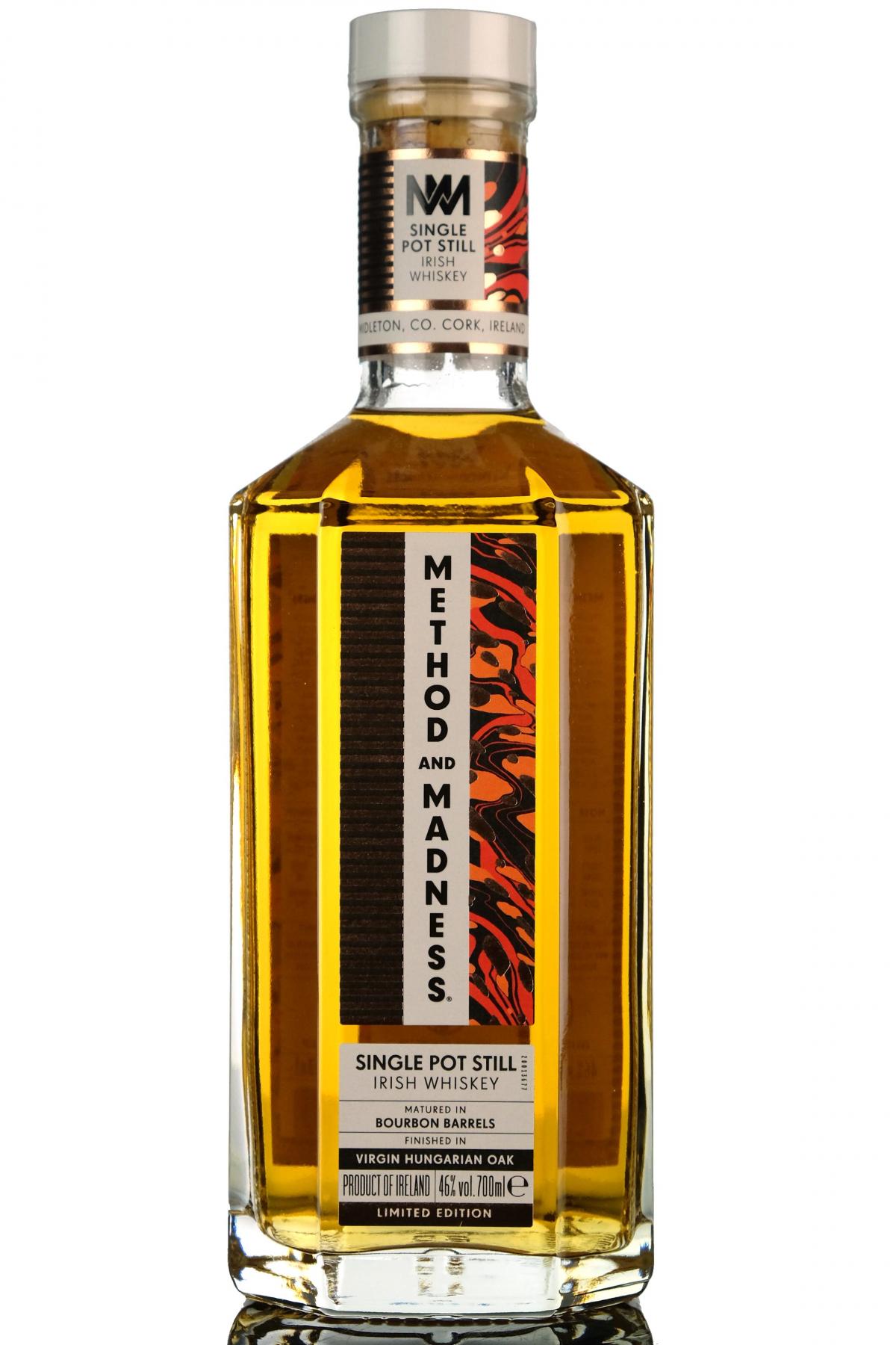 Method and Madness - Virgin Hungarian Oak Finish - Midleton Single Pot Still - Irish Whisk