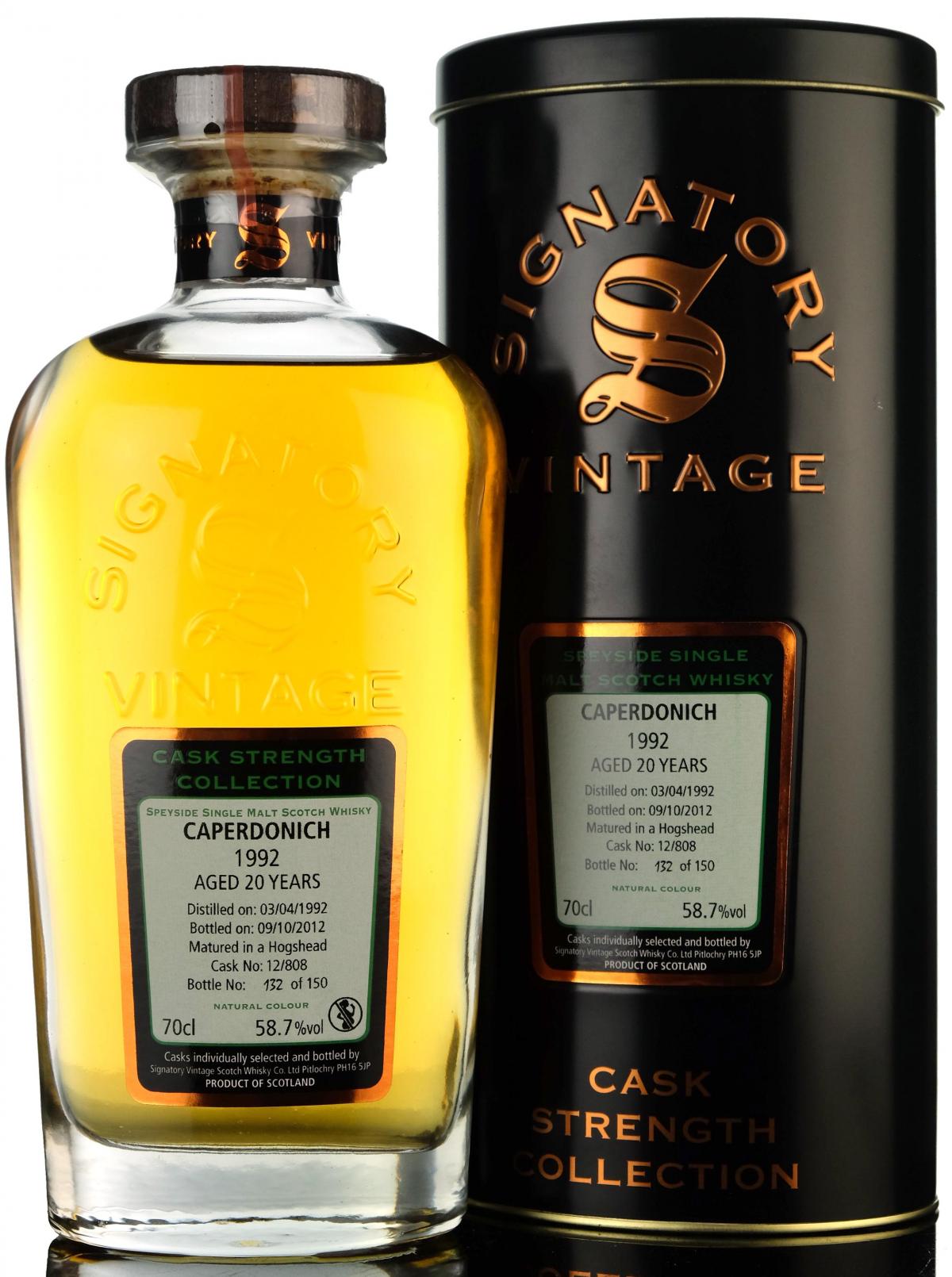 Caperdonich 1992 - 2012 20 Signatory Vintage