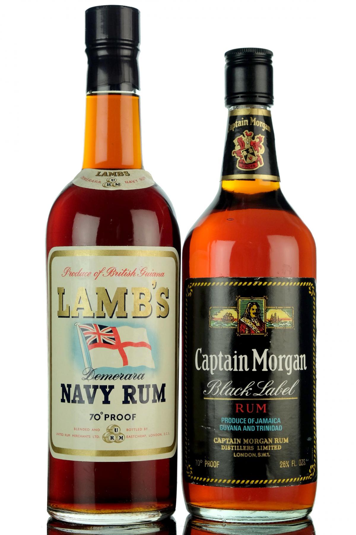 Lambs Captain Morgan Rum 1970s