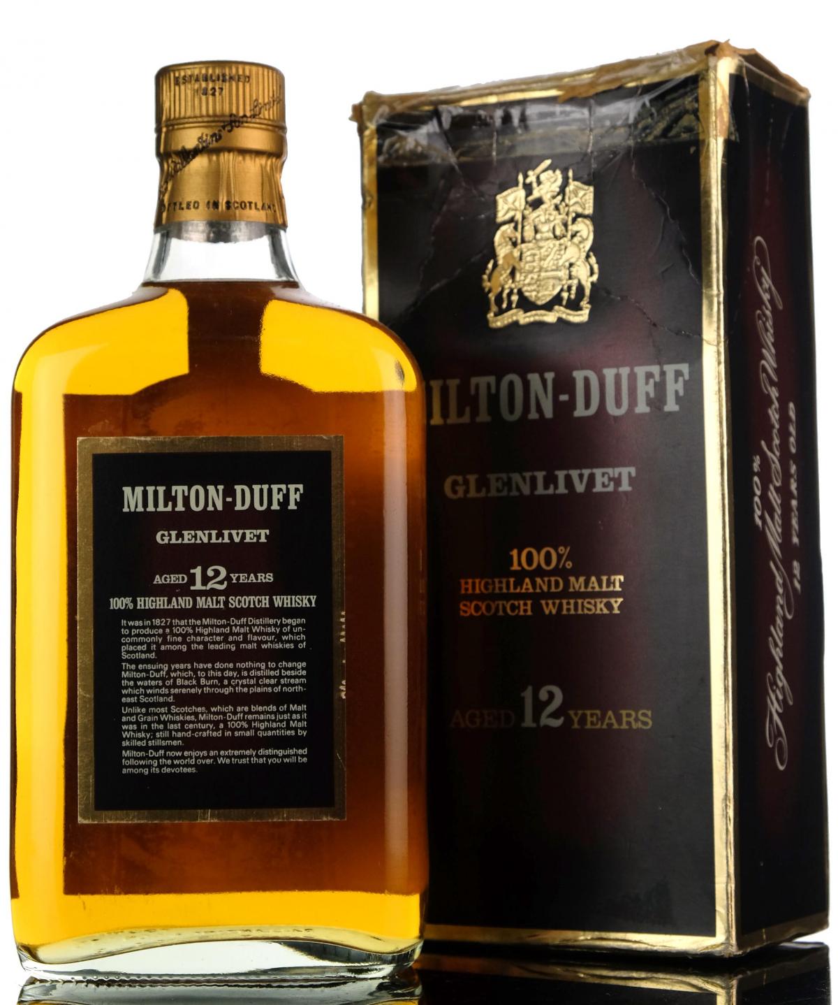 Miltonduff 12 Year Old - Late 1970s