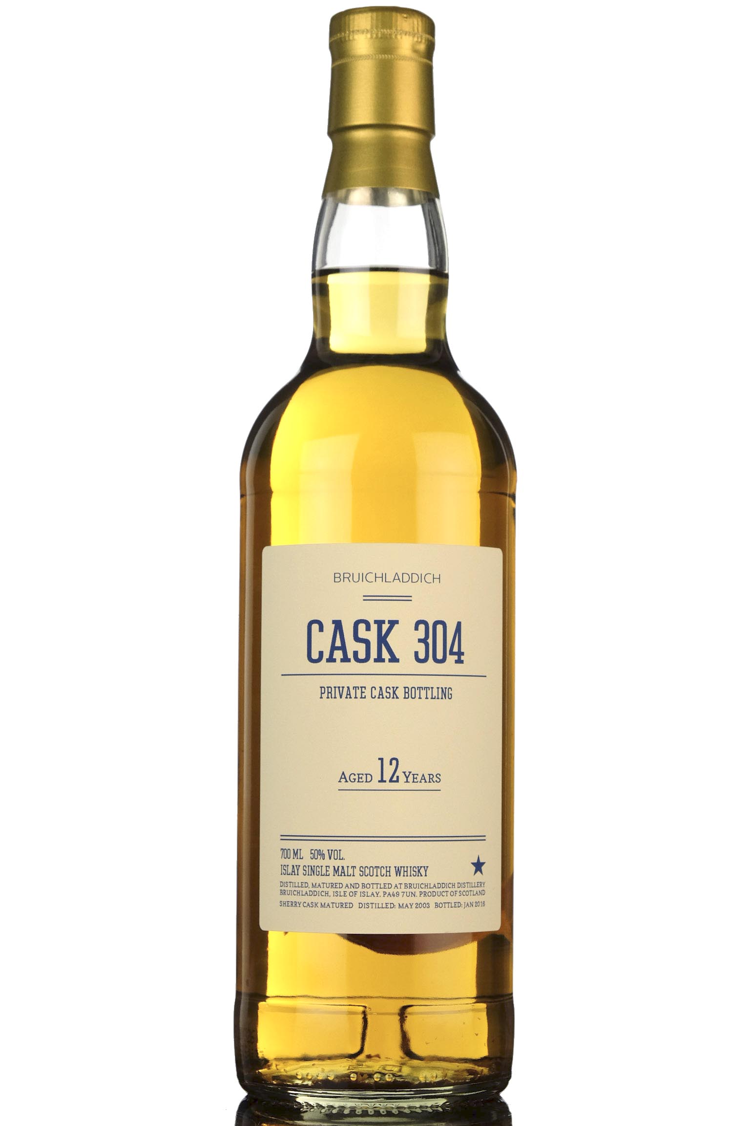 Bruichladdich 2003-2016 - 12 Year Old - Private Single Cask 304