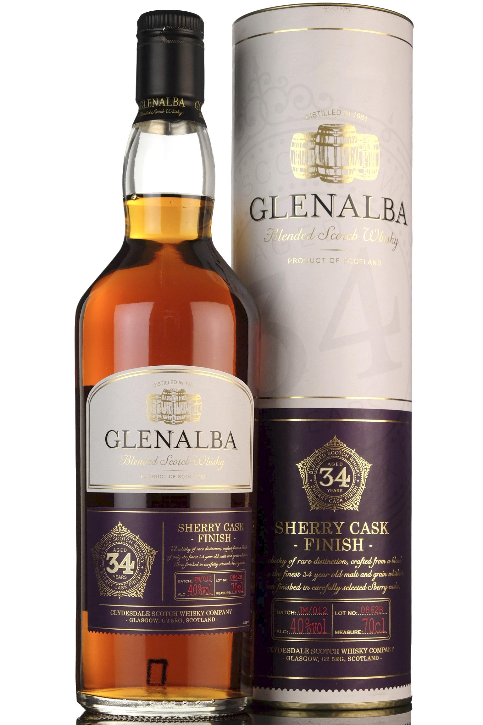 Glenalba 34 Year Old - Sherry Cask