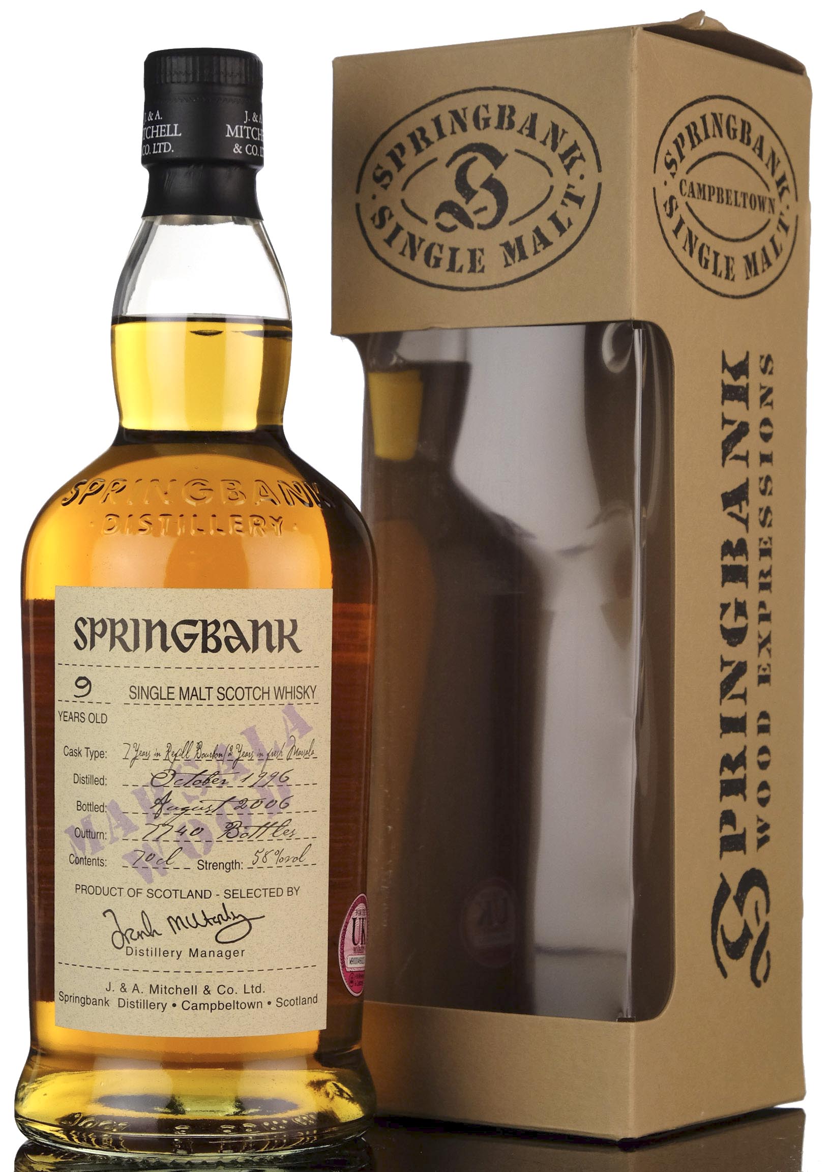 Springbank 1996-2006 - 9 Year Old - Marsala Wood