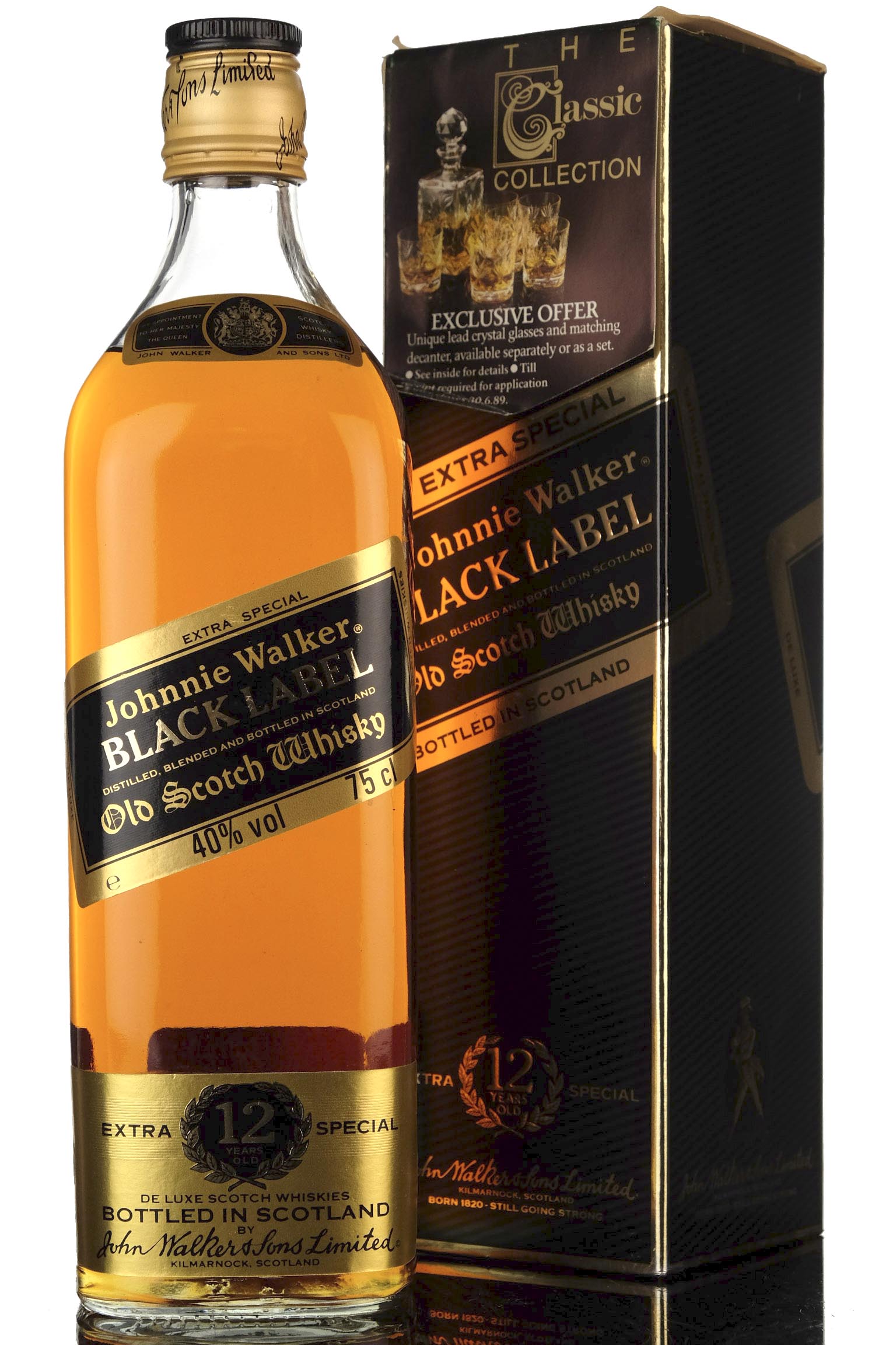 Johnnie Walker 12 Year Old - Black Label - 1980s