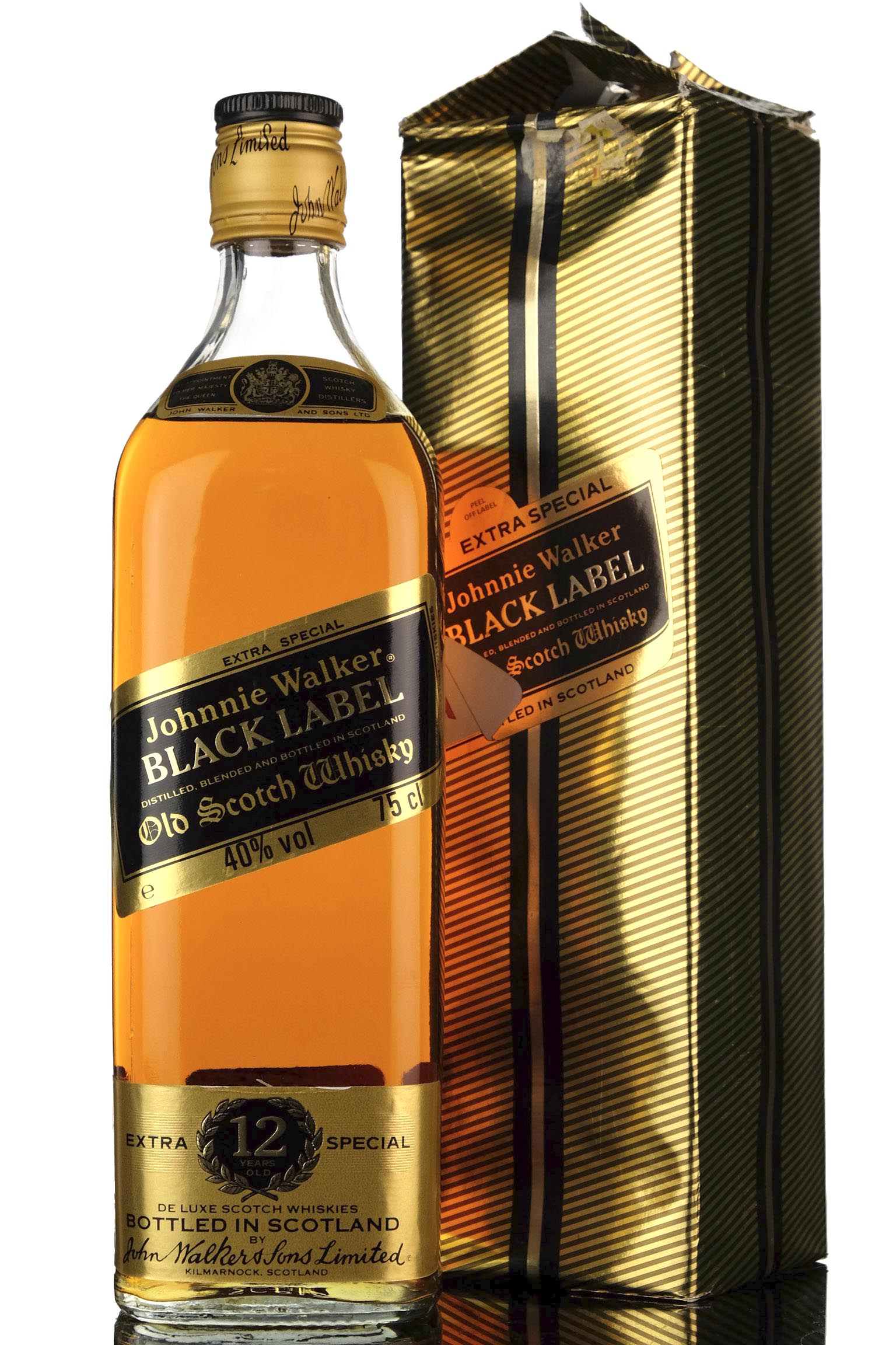 Johnnie Walker 12 Year Old - Black Label - 1980s