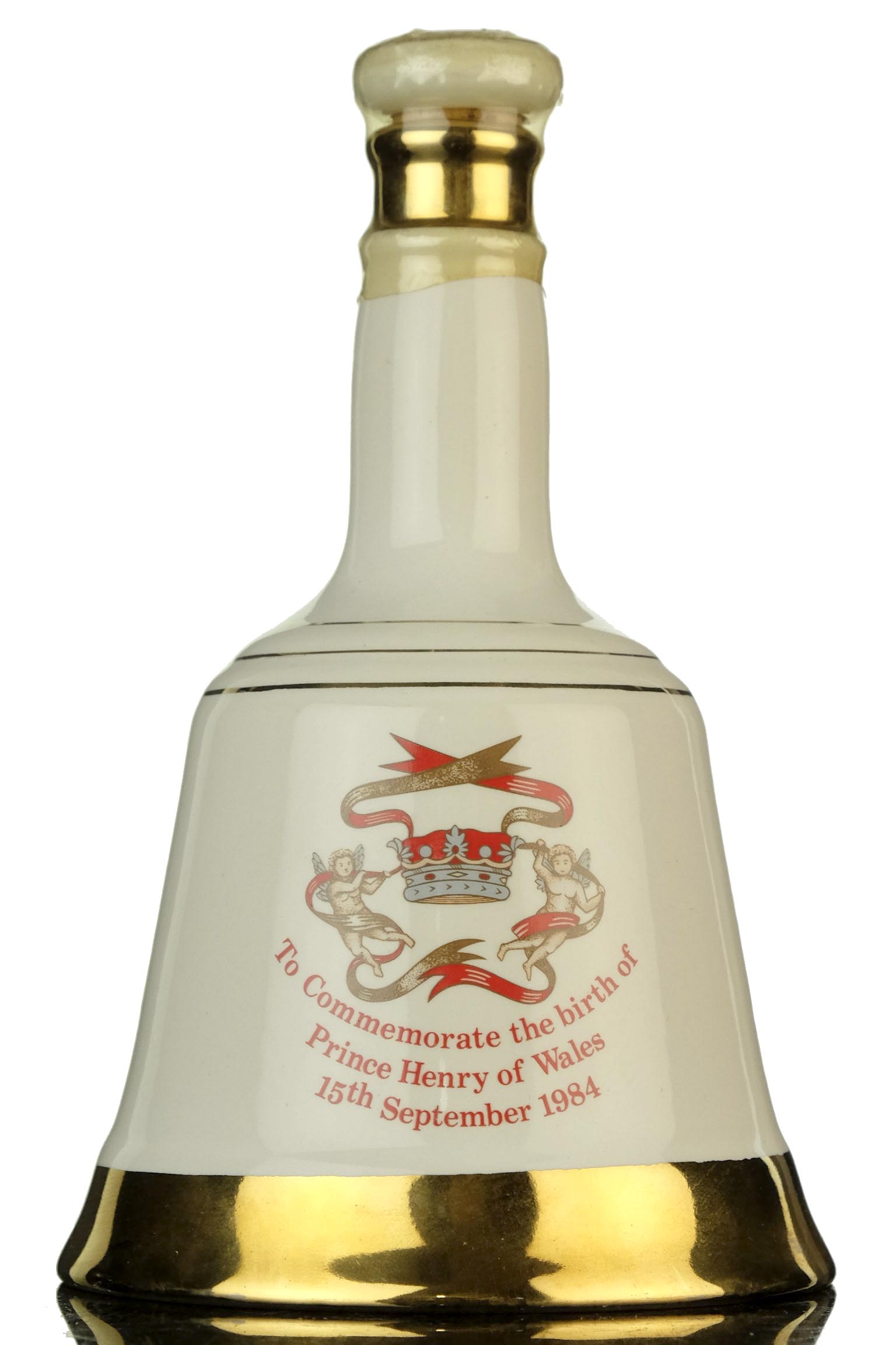 Bells Commemorate Decanter - The Birth Of Prince Henry Of Wales 1984