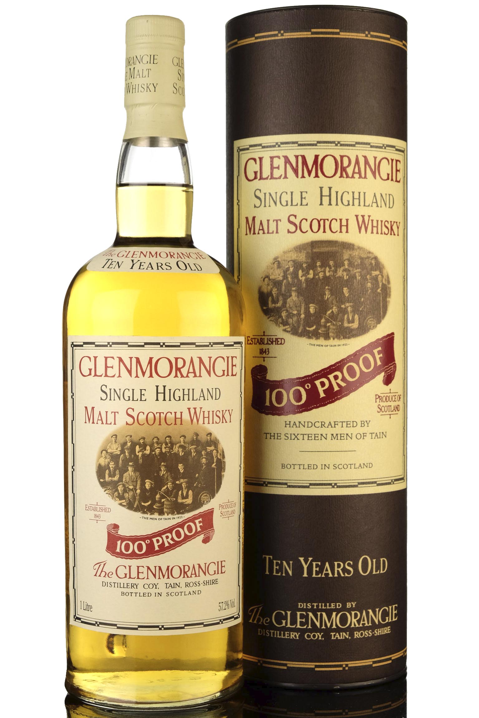 Glenmorangie 10 Year Old - 100 Proof - 1990s - 1 Litre