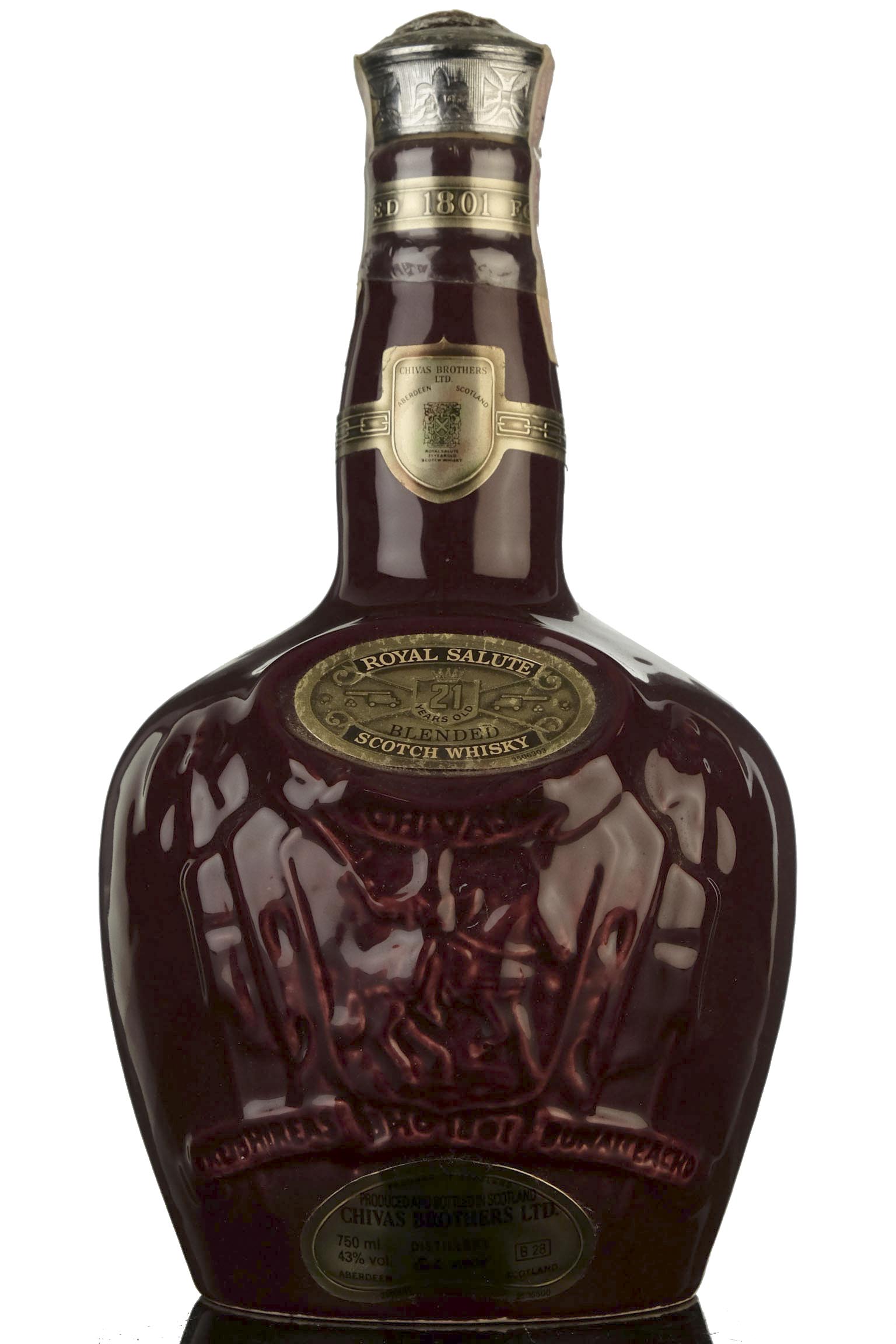 Royal Salute 21 Year Old - Burgundy Decanter