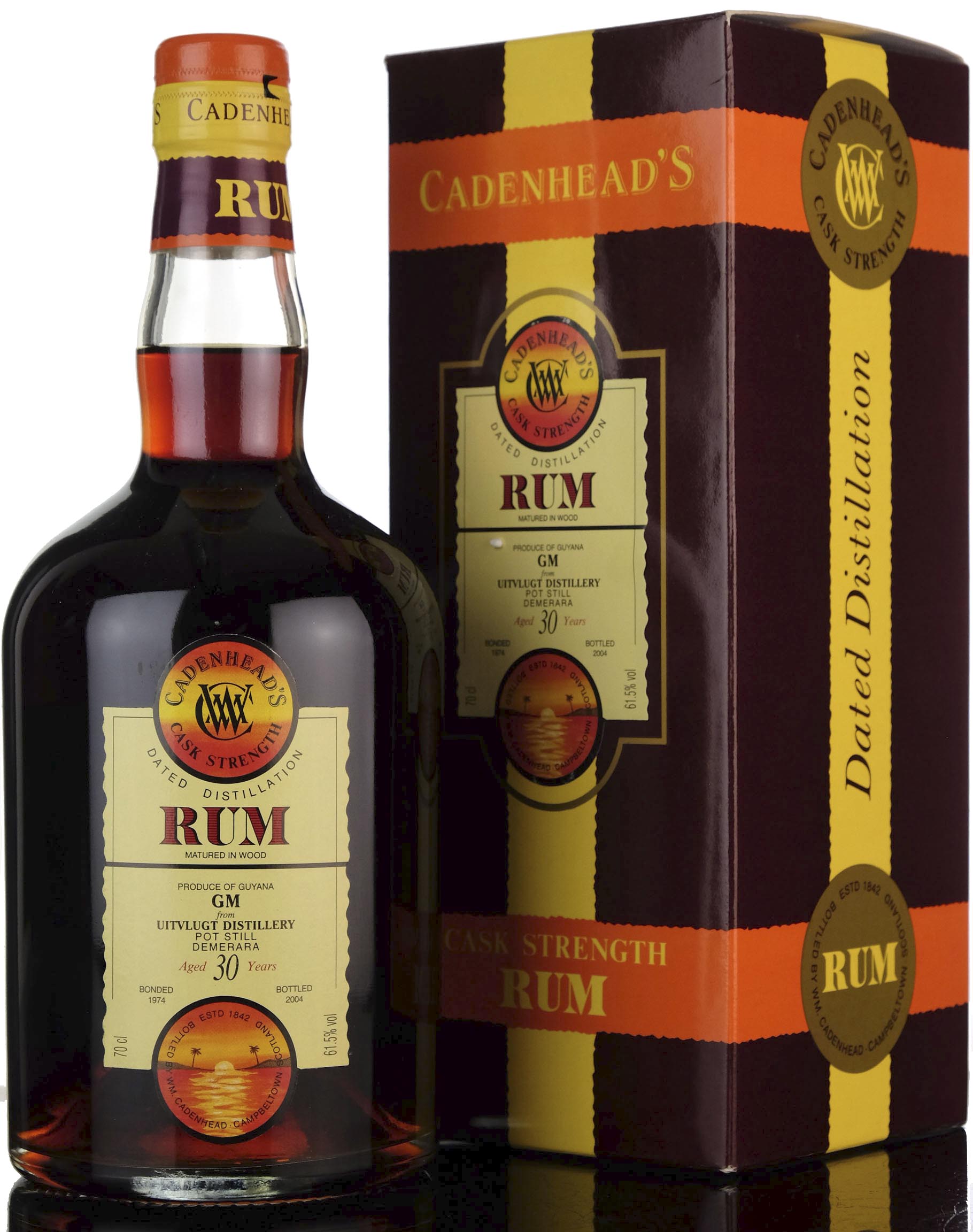 Uitvlugt 1974-2004 - 30 Year Old - Cask Strength - Cadenheads Rum