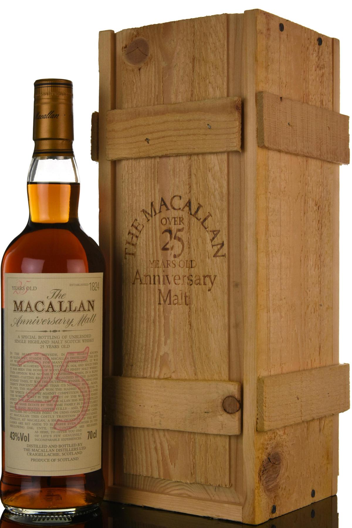 Macallan 25 Year Old Anniversary Malt