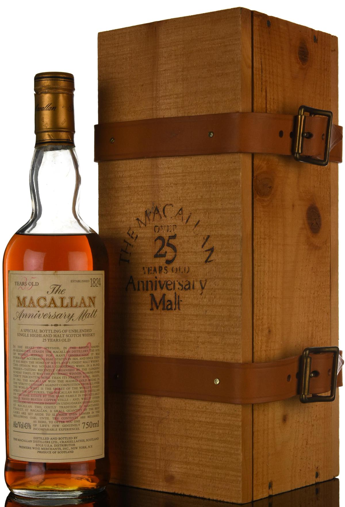 Macallan 25 Year Old Anniversary Malt