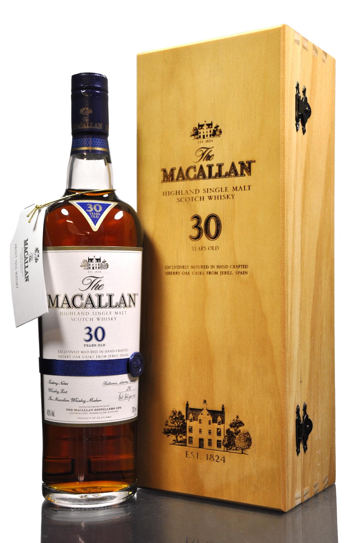 Macallan 30 Year Old - Sherry Cask - 2010s