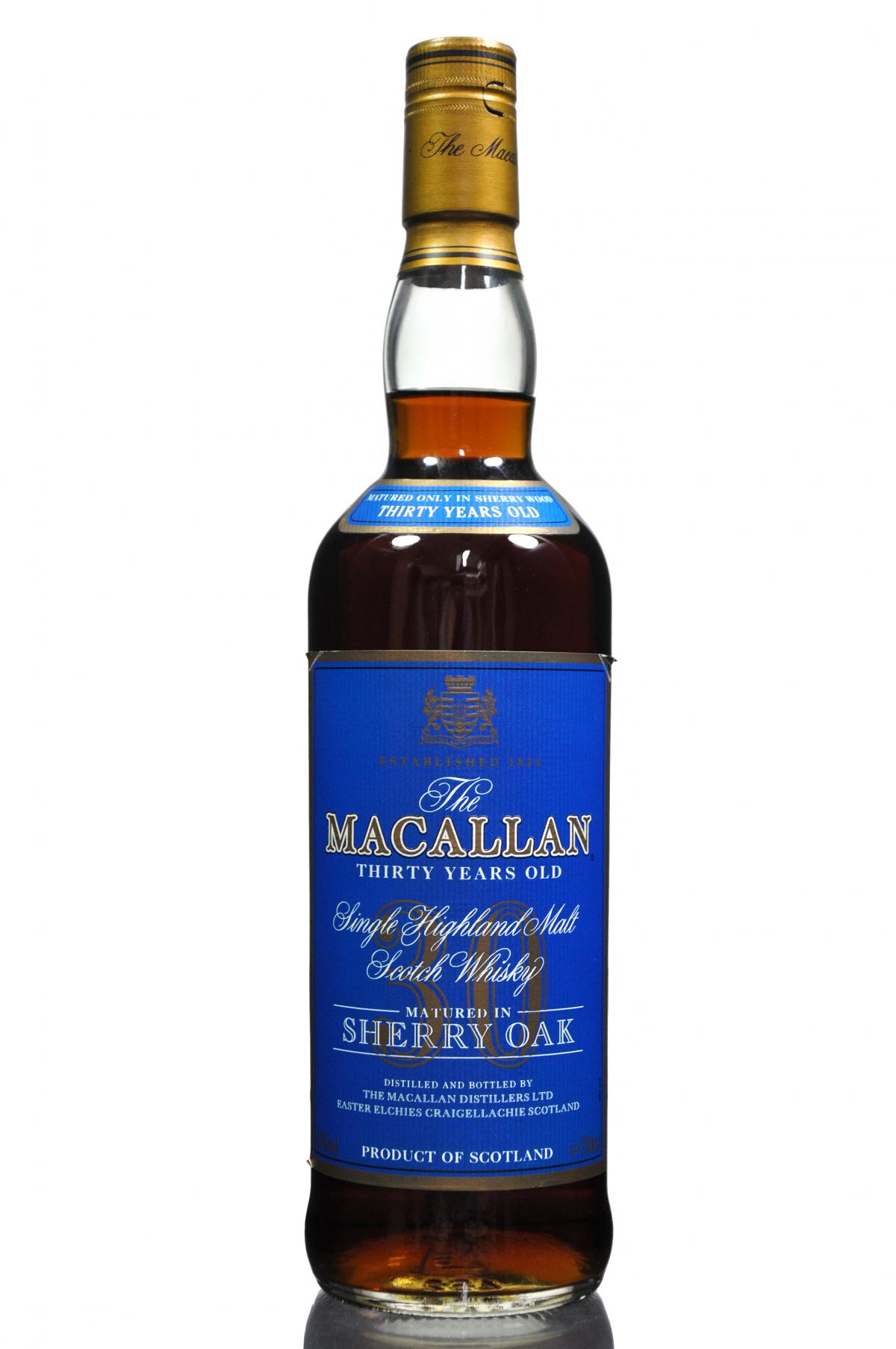 Macallan 30 Year Old - Sherry Cask