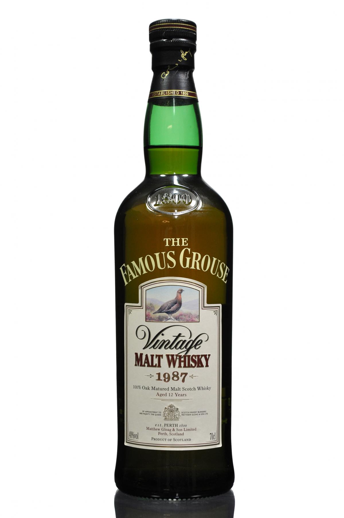 Famous Grouse 1987 - 12 Year Old