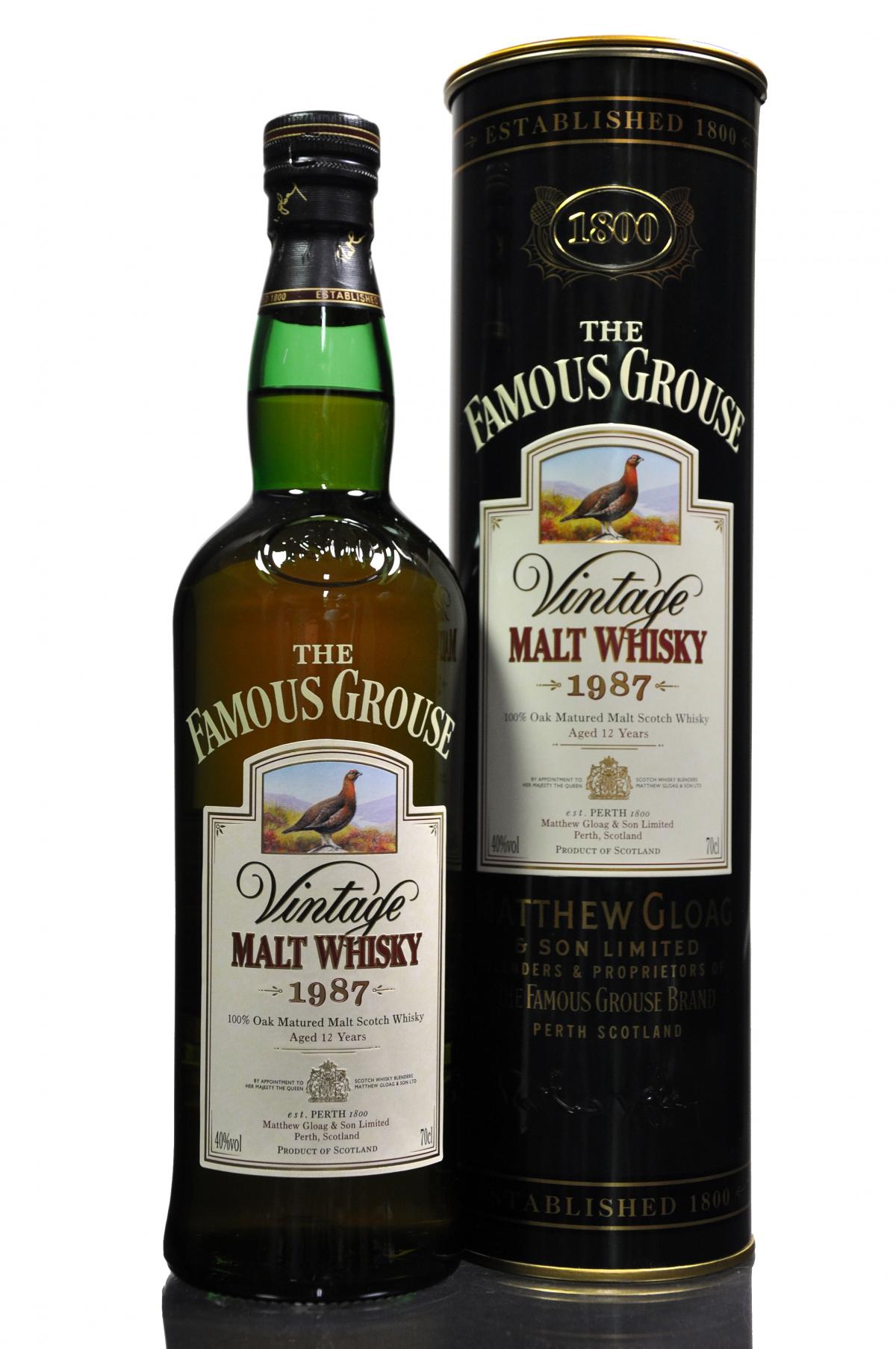 Famous Grouse 1987 - 12 Year Old