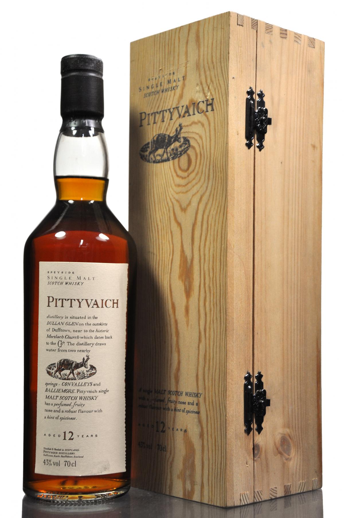 Pittyvaich 12 Year Old - Flora & Fauna Series - Wooden Box