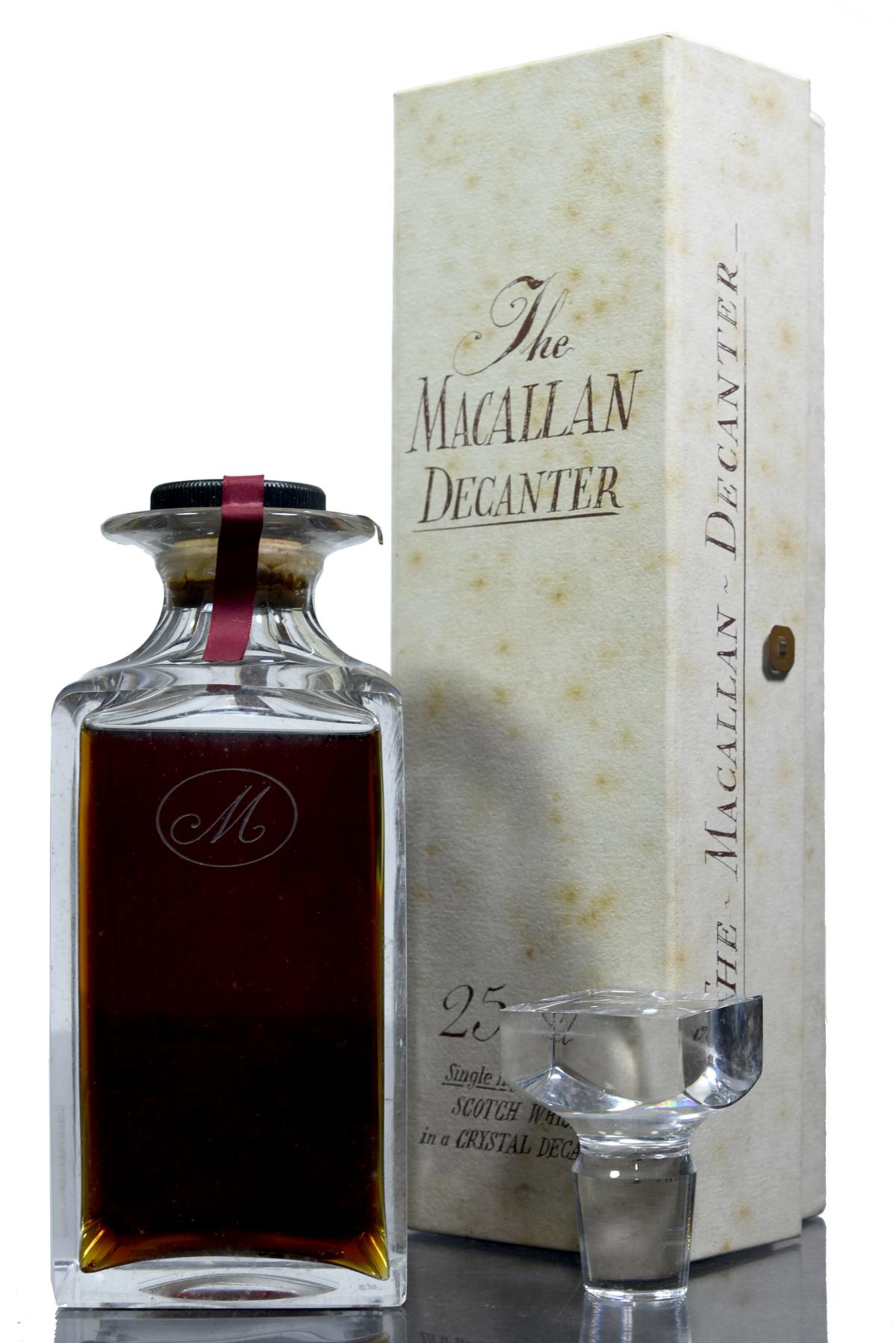 Macallan 1965 - 25 Year Old - Crystal Decanter