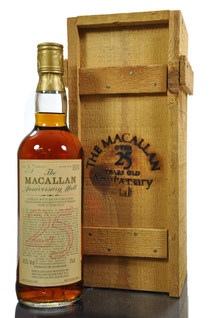 Macallan 1958-1984 - 25 Year Old Anniversary Malt